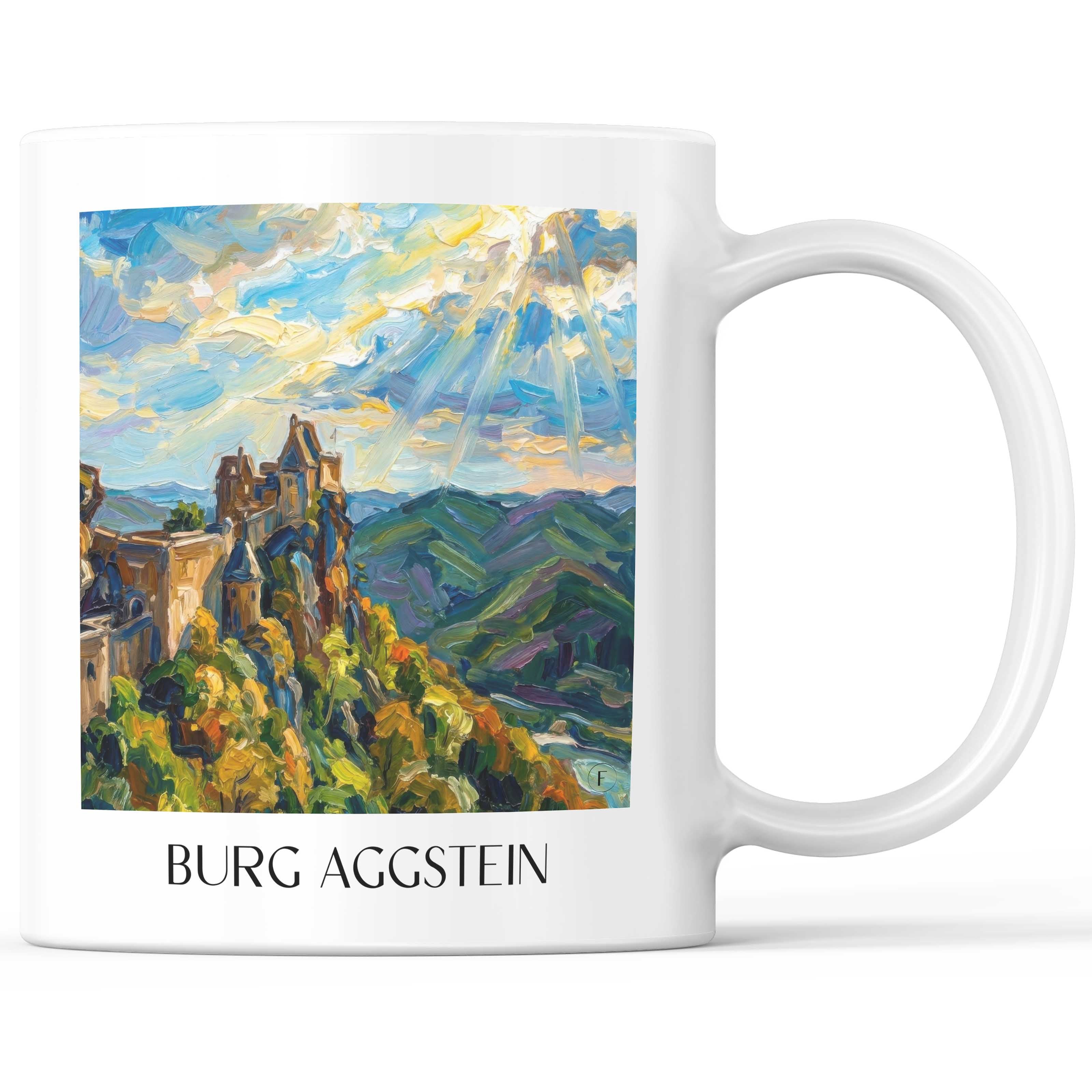 burg-aggstein-wachau-österreich-kaffeebecher-oil-painting-oelgemaelde