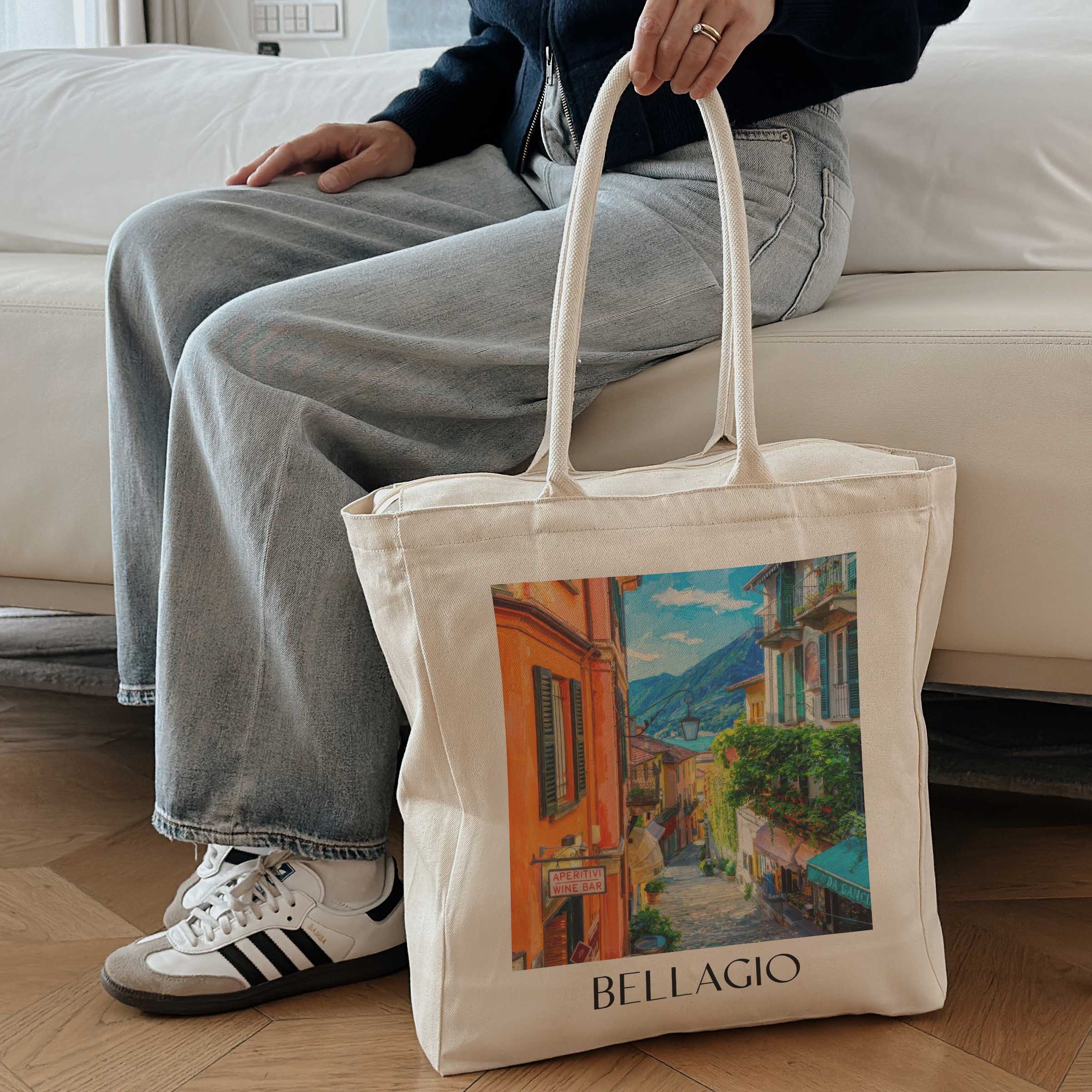 bellagio-comer-see-italien-einkaufstasche-oil-painting-oelgemaelde