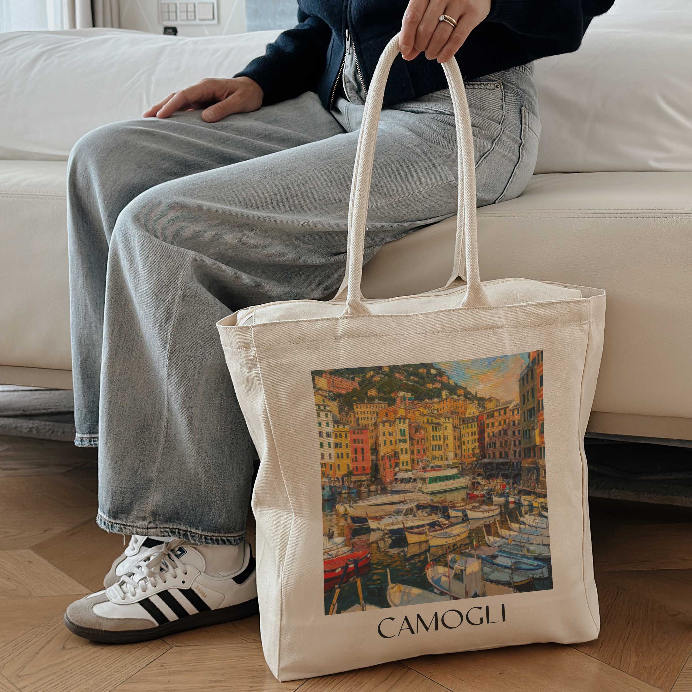camogli-ligurien-italien-einkaufstasche-oil-painting-oelgemaelde