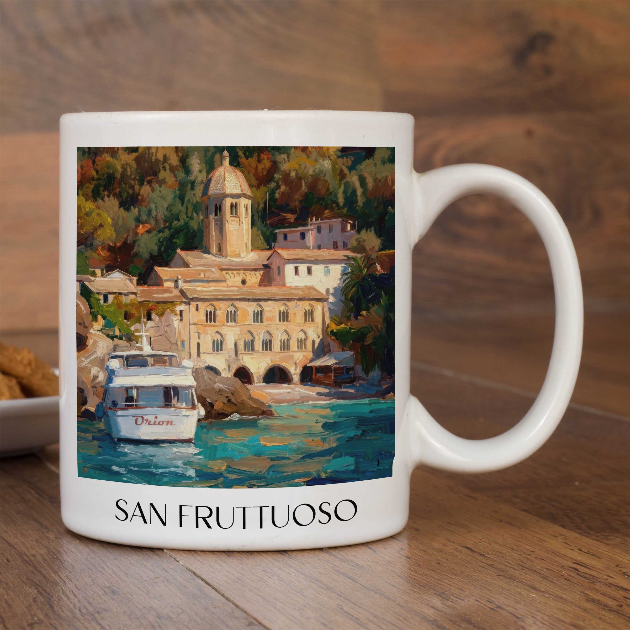 san-fruttuoso-camogli-italien-kaffeebecher-oil-painting-oelgemaelde