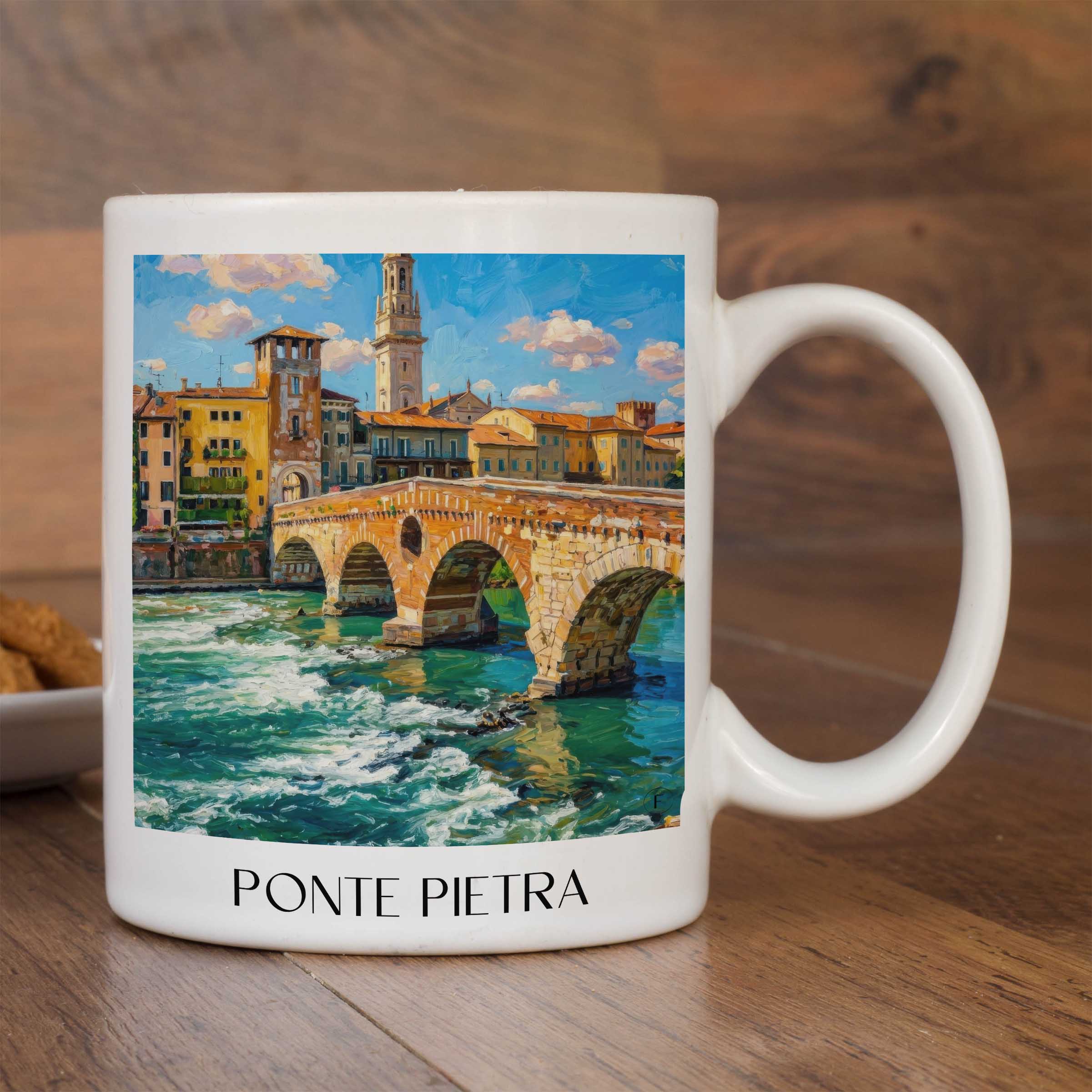 ponte-pietra-verona-italien-kaffeebecher-oil-painting-oelgemaelde