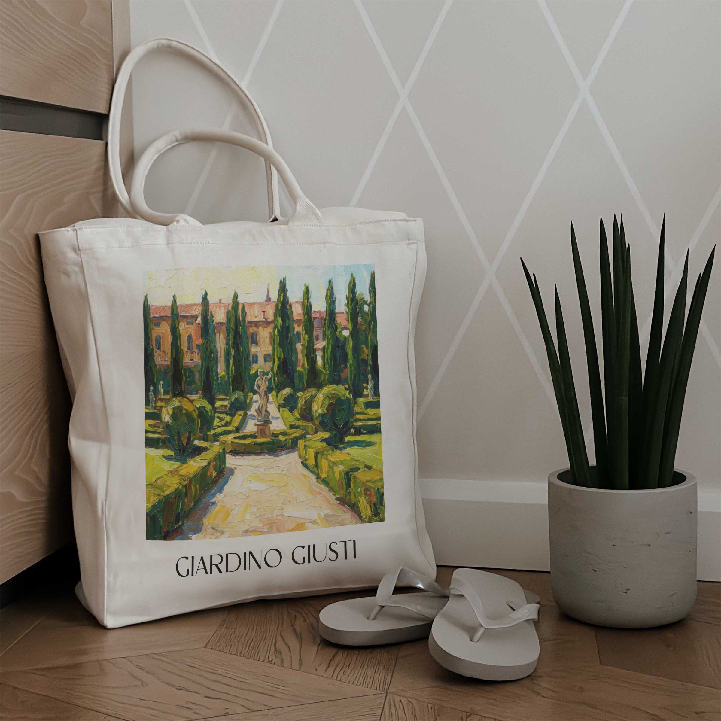 giardino-giusti-verona-italien-einkaufstasche-oil-painting-oelgemaelde