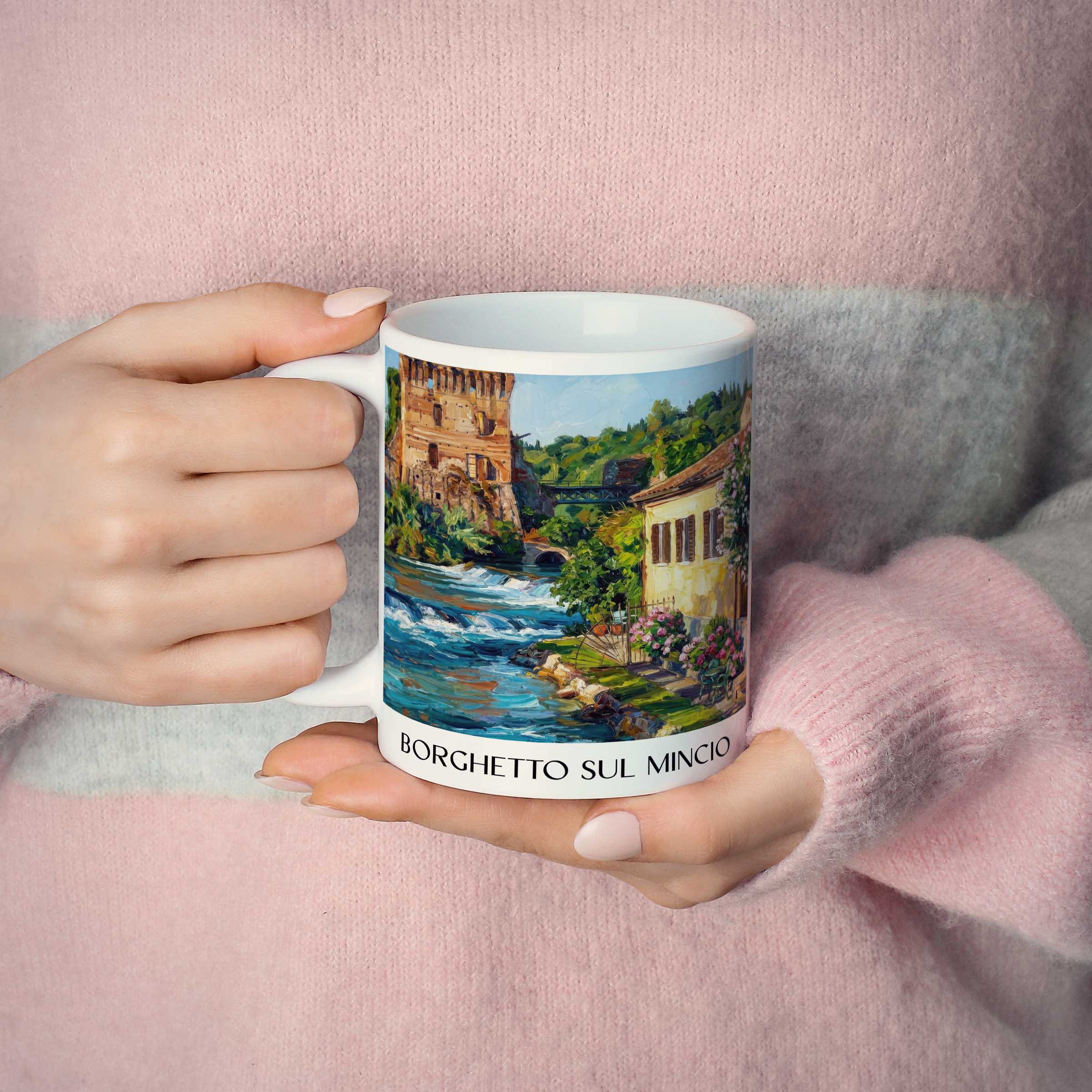 borghetto-sul-mincio-venetien-italien-kaffeebecher-oil-painting-oelgemaelde