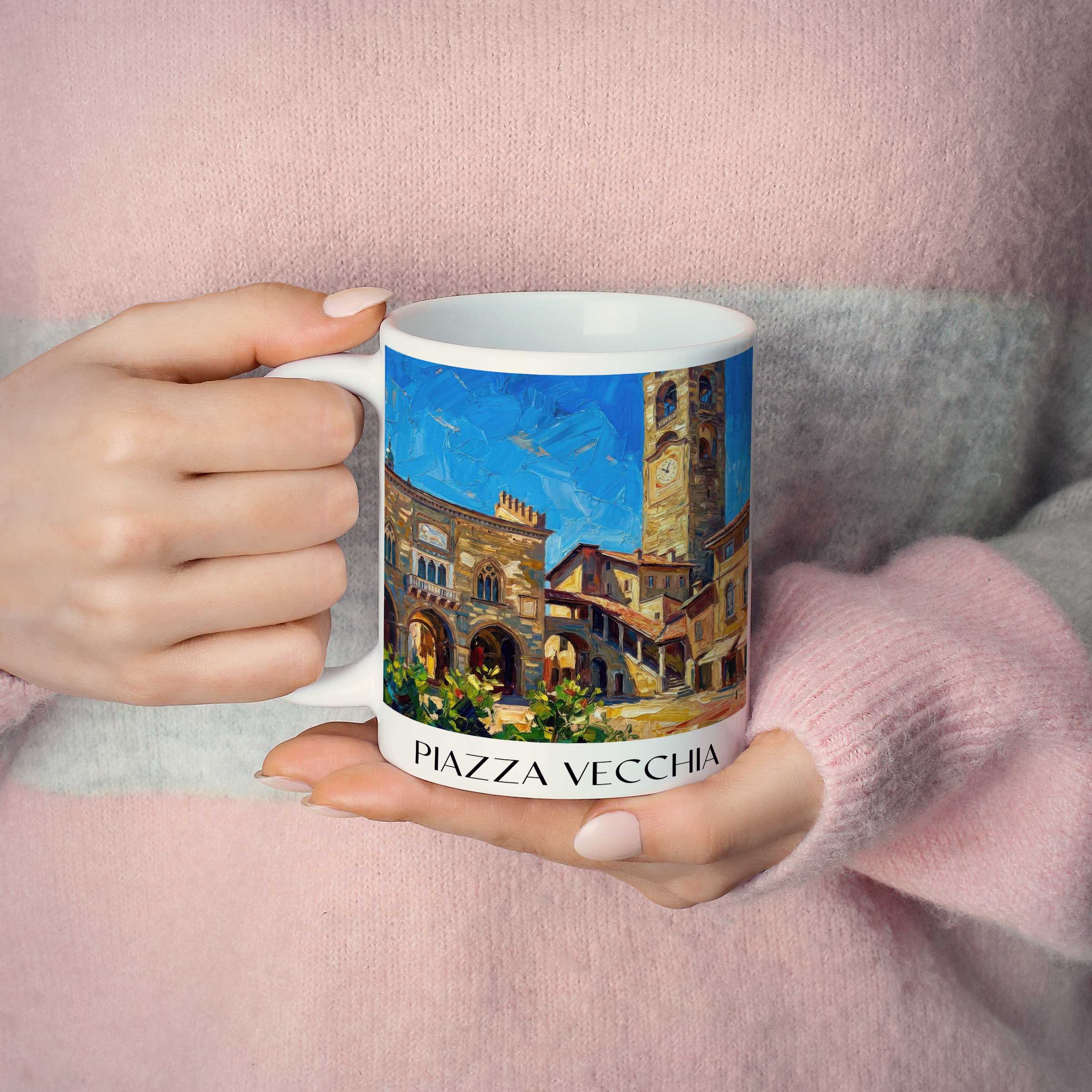 piazza-vecchia-bergamo-italien-kaffeebecher-oil-painting-oelgemaelde