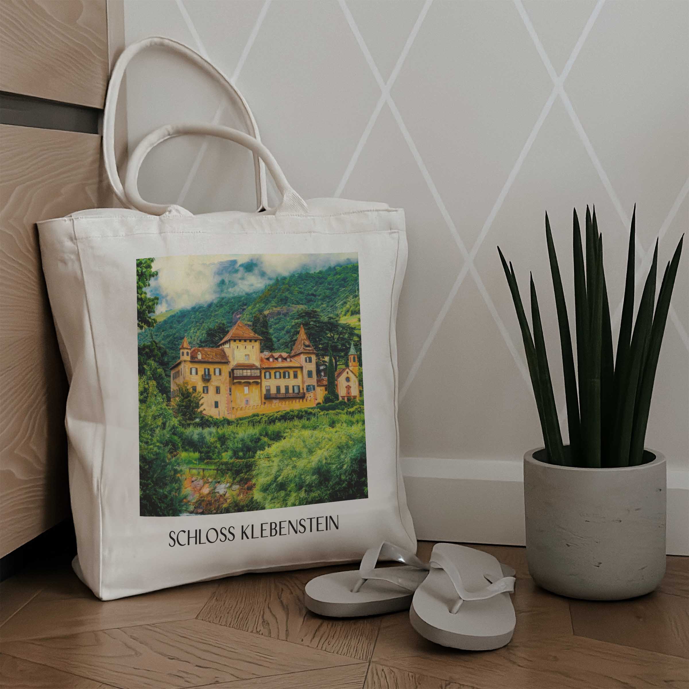 schloss-klebenstein-bozen-italien-einkaufstasche-oil-painting-oelgemaelde