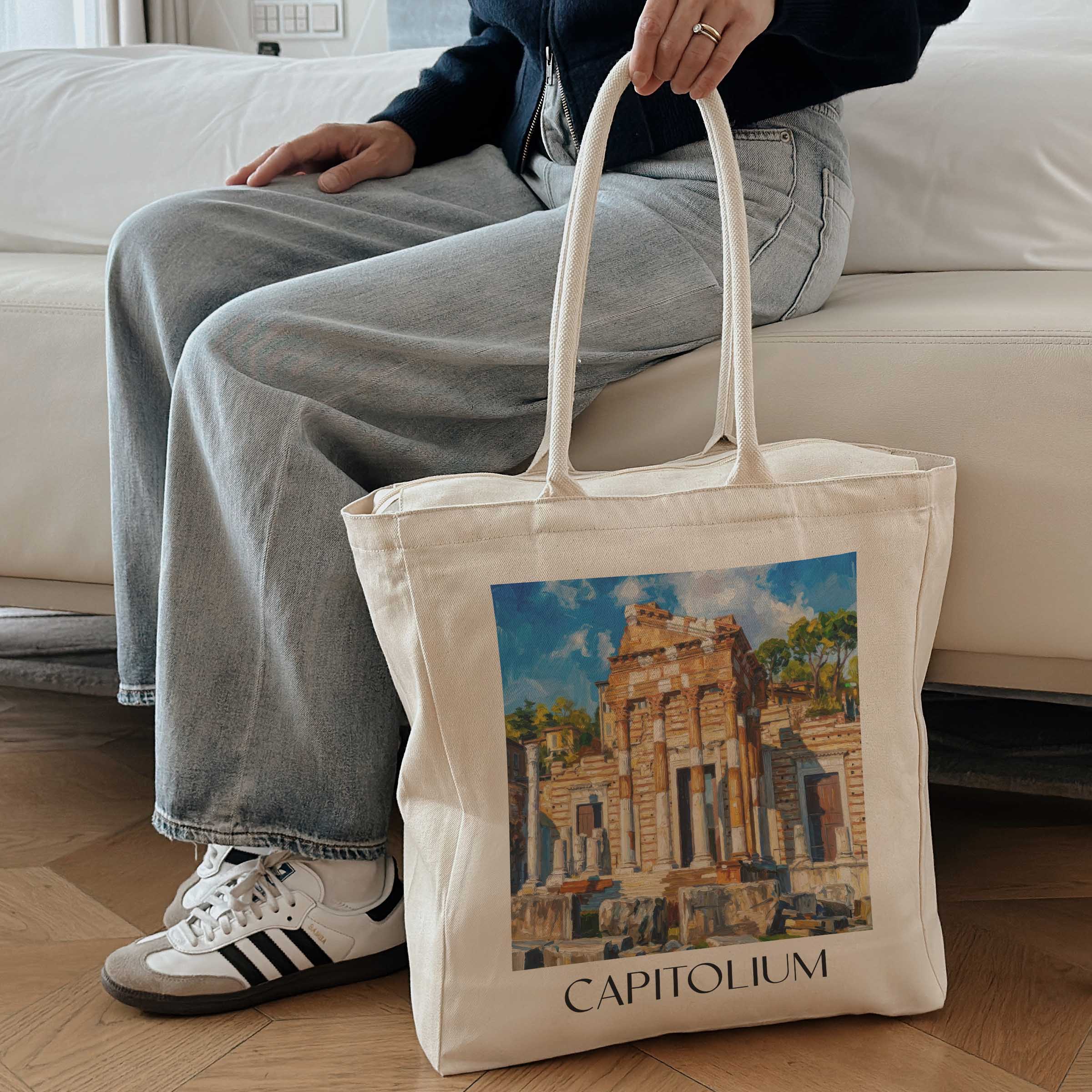 capitolium-brescia-italien-einkaufstasche-oil-painting-oelgemaelde