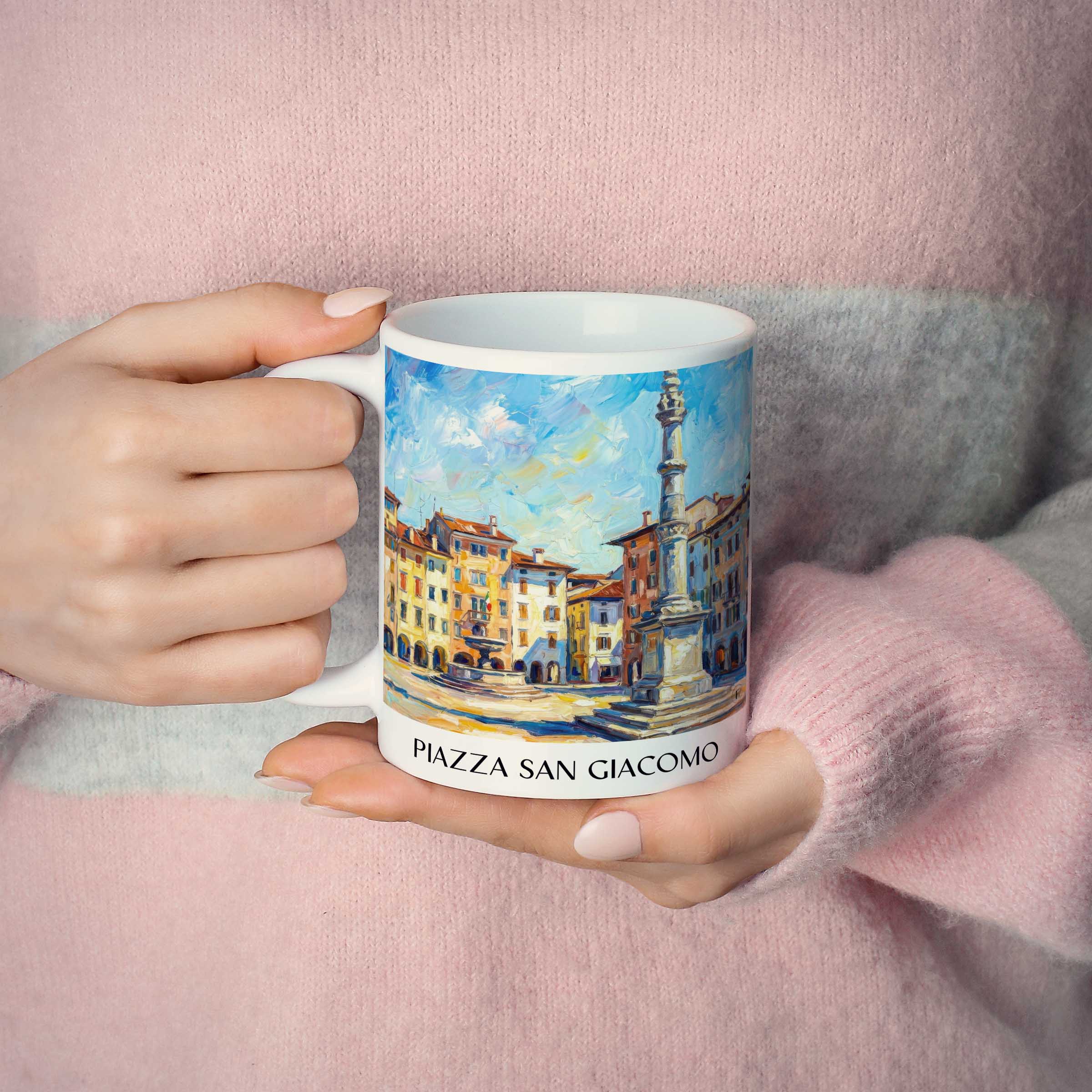 piazza-san-giacomo-udine-italien-kaffeebecher-oil-painting-oelgemaelde