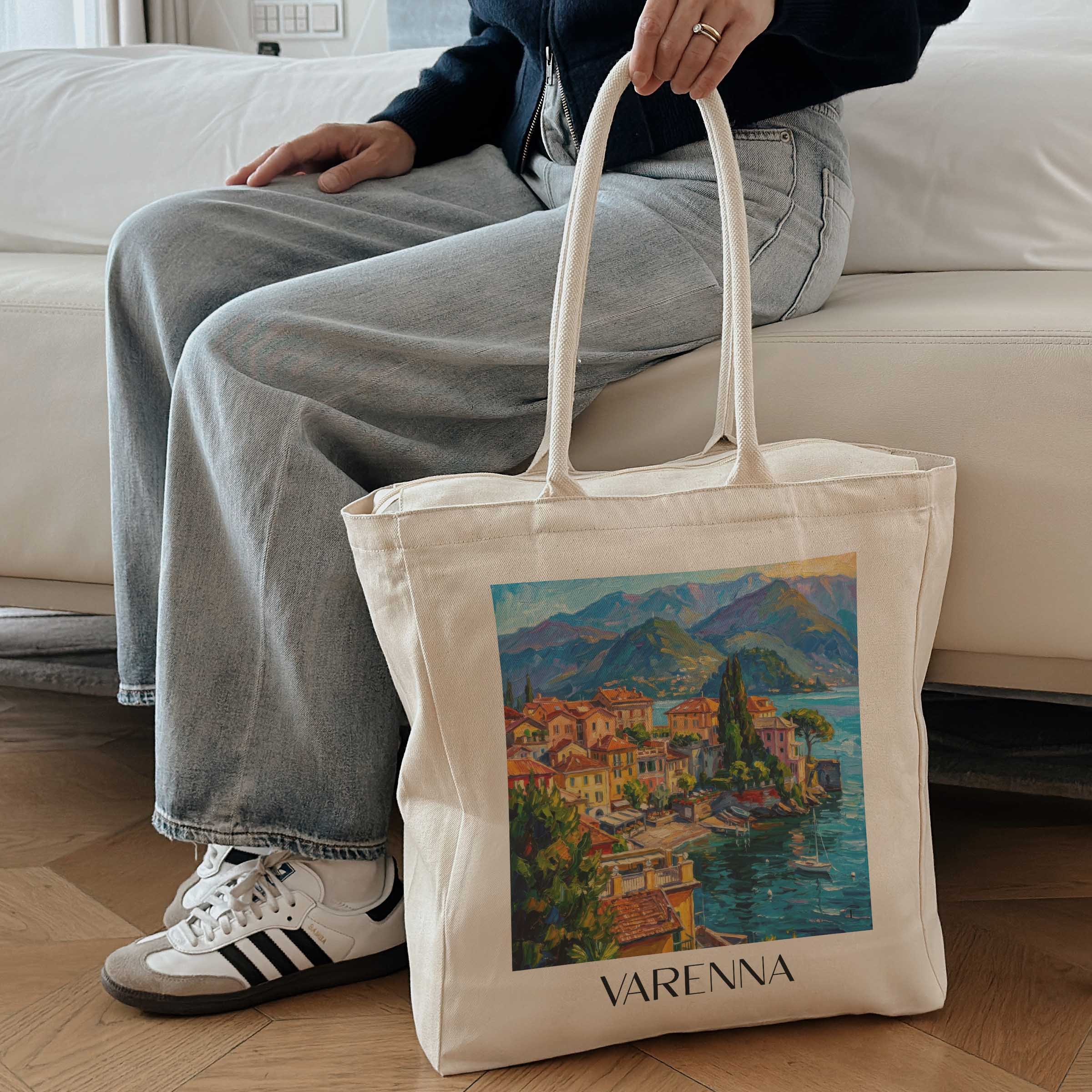 varenna--italien-italien-einkaufstasche-oil-painting-oelgemaelde