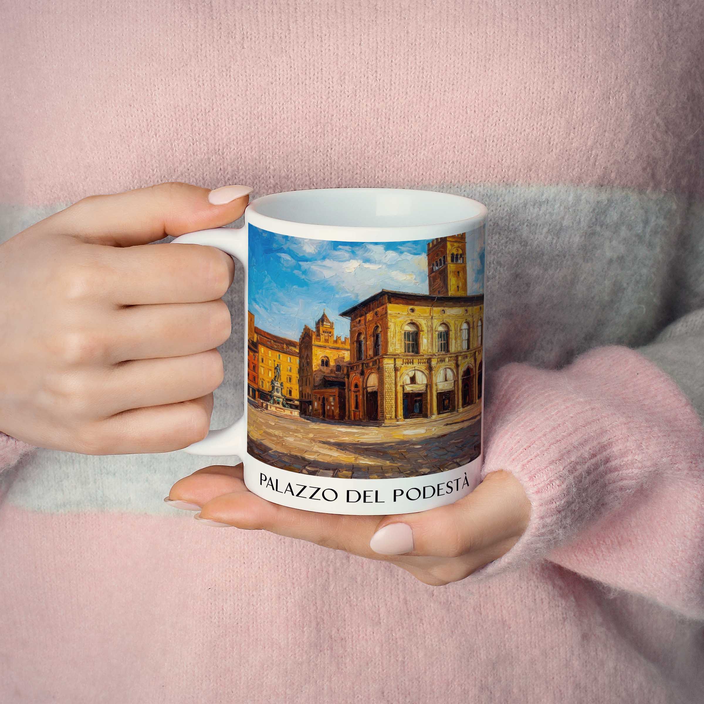 palazzo-del-podestà-bologna-italien-kaffeebecher-oil-painting-oelgemaelde