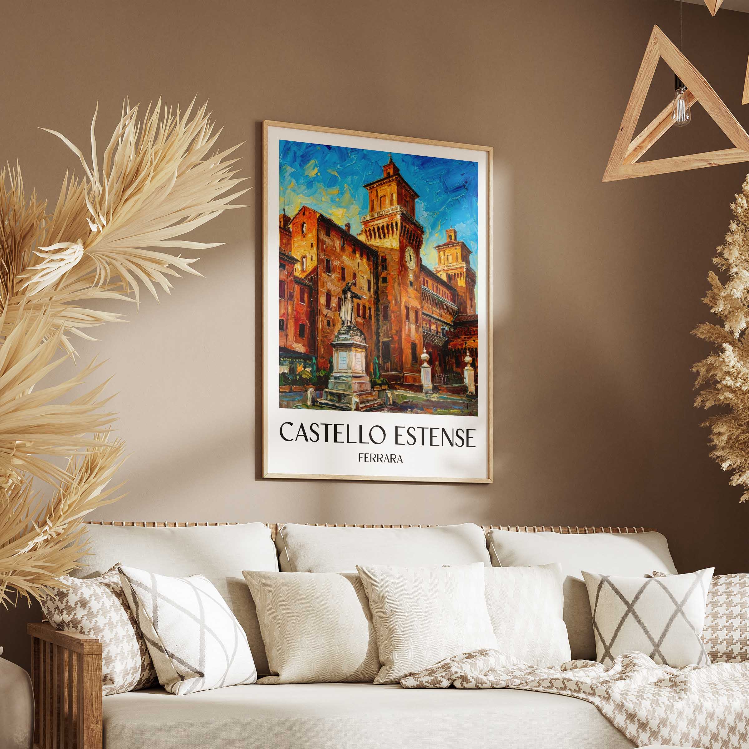 castello-estense-ferrara-italien-poster-oil-painting-oelgemaelde