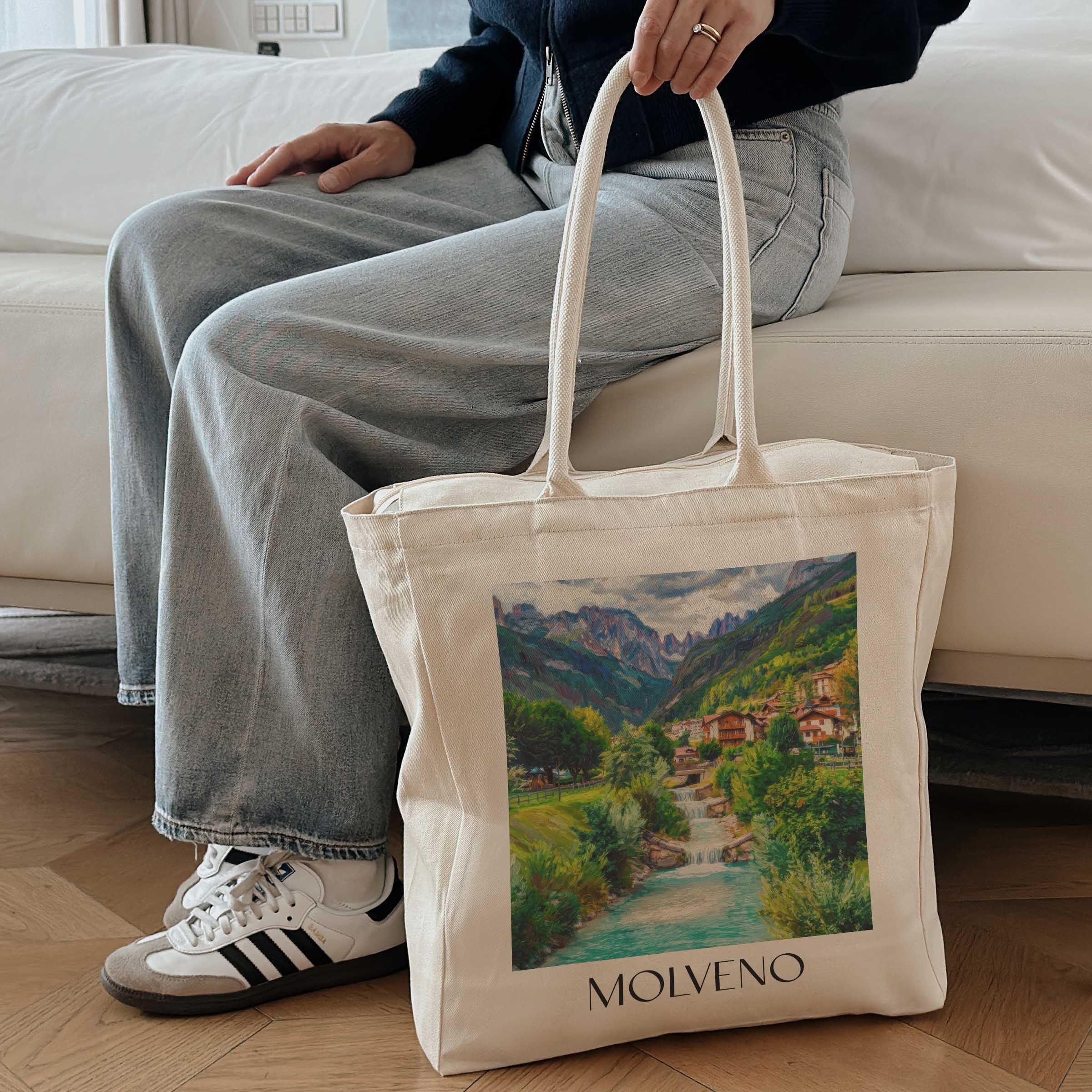 molveno-trentino-südtirol-italien-einkaufstasche-oil-painting-oelgemaelde