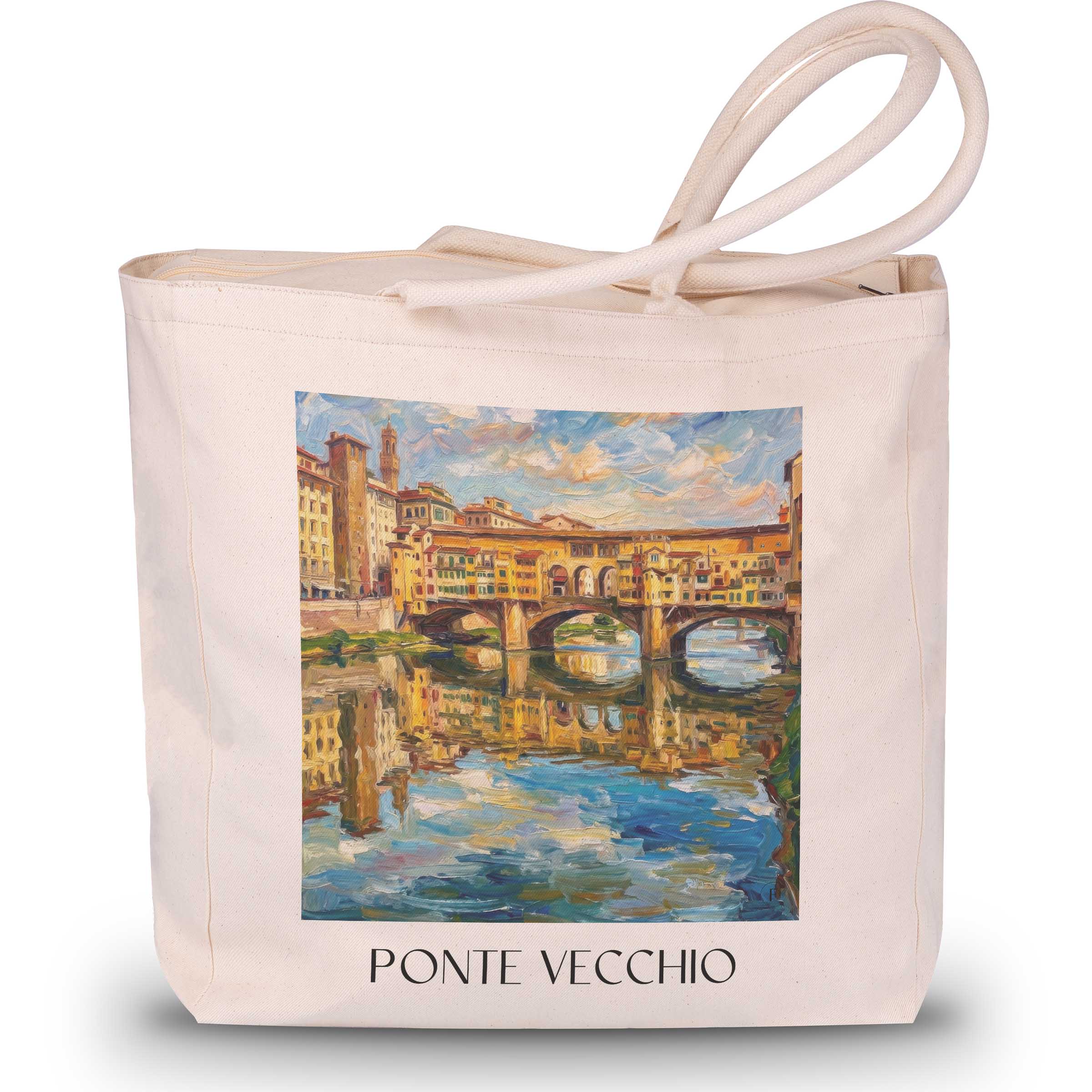 ponte-vecchio-florenz-italien-einkaufstasche-oil-painting-oelgemaelde
