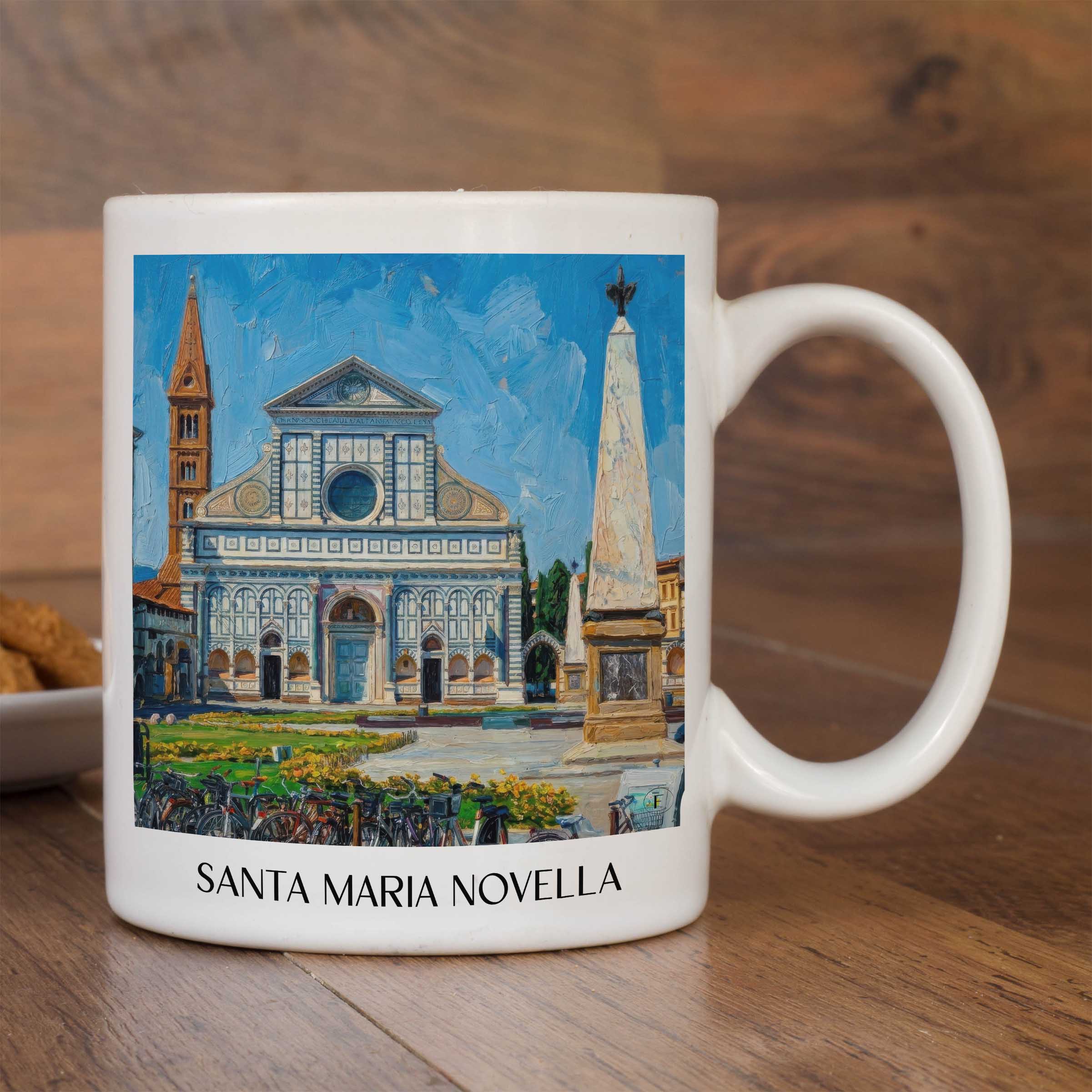 santa-maria-novella-florenz-italien-kaffeebecher-oil-painting-oelgemaelde