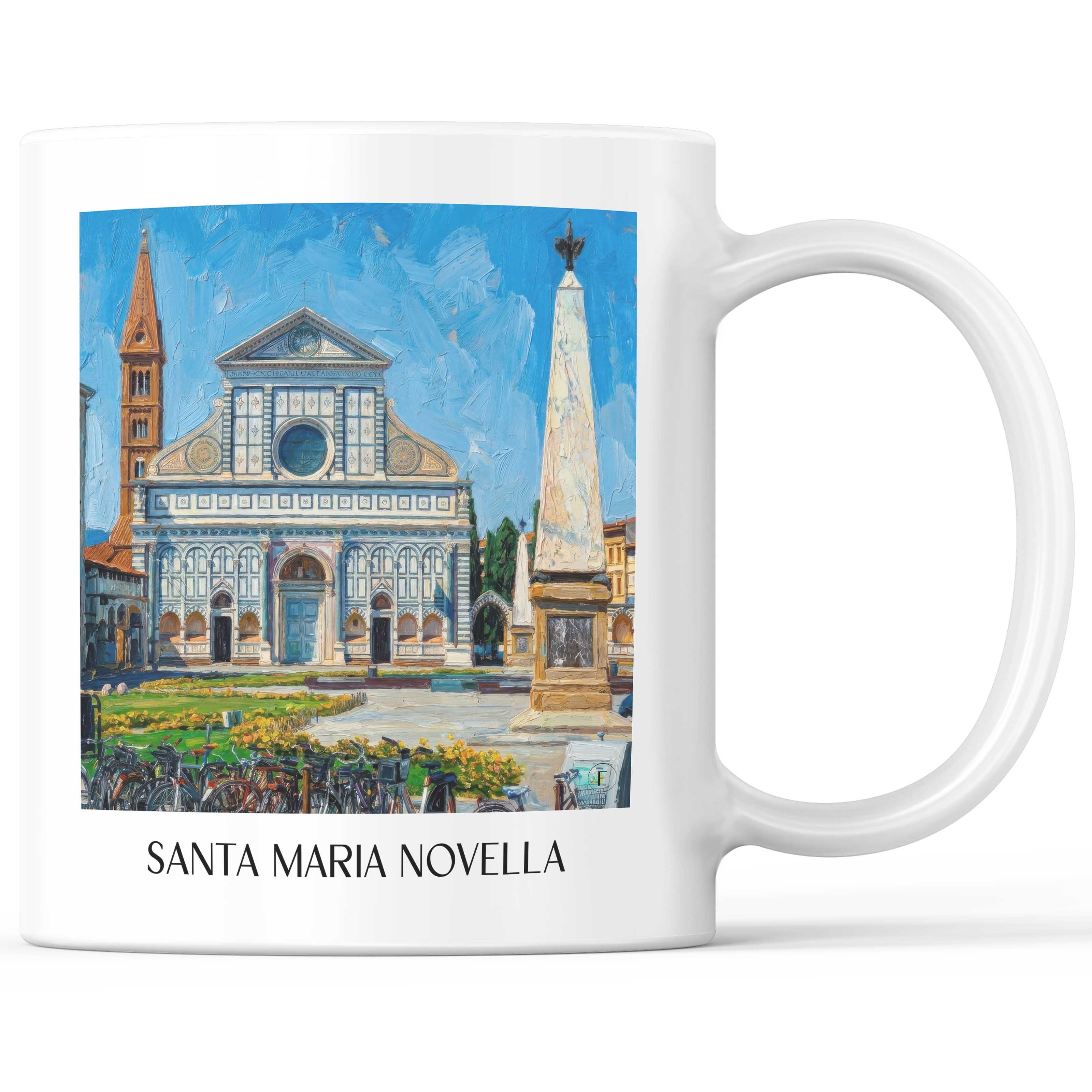 santa-maria-novella-florenz-italien-kaffeebecher-oil-painting-oelgemaelde