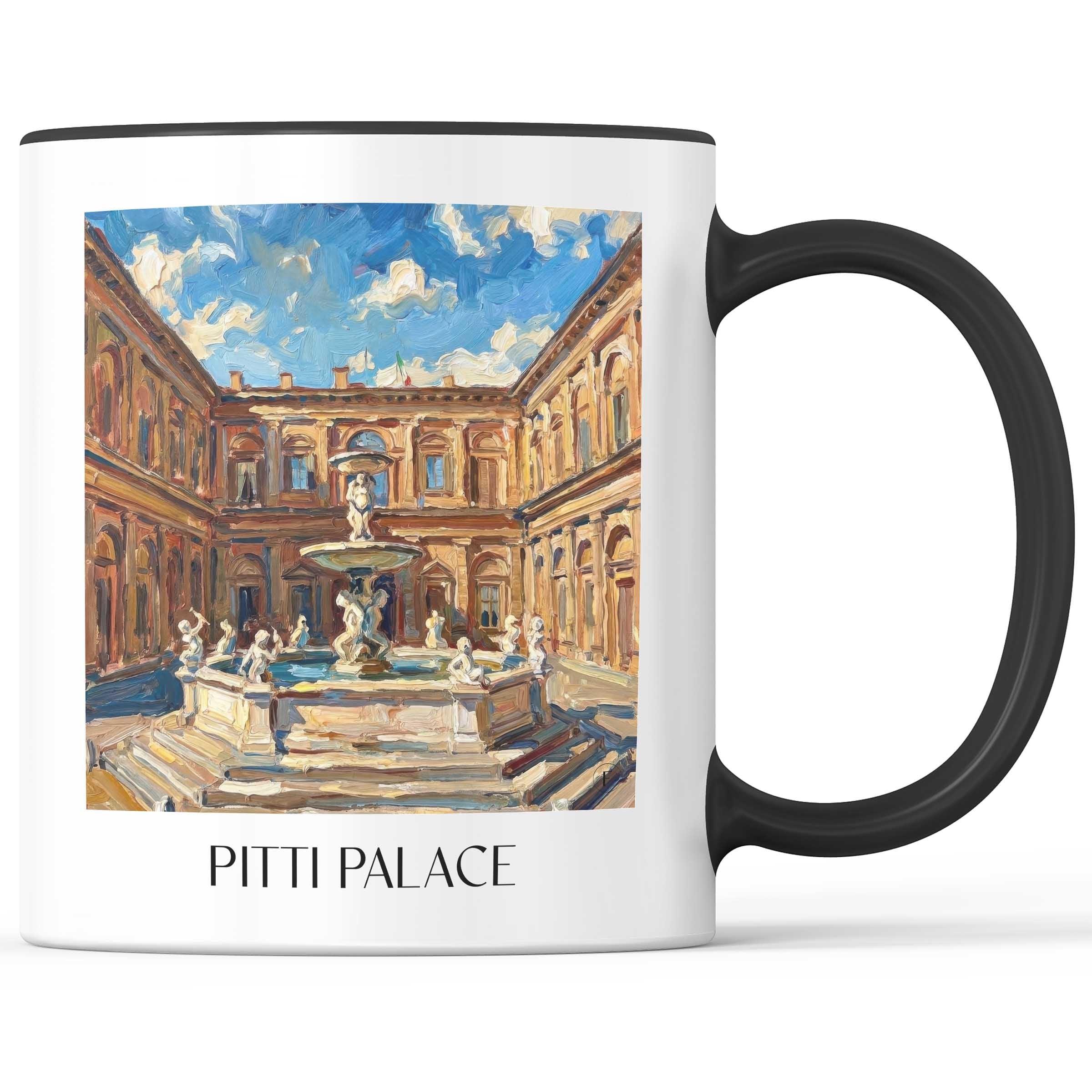 Palazzo Pitti Kaffeebecher - Florenz - Italien Becher - Kaffeetasse im Ölgemälde Stil