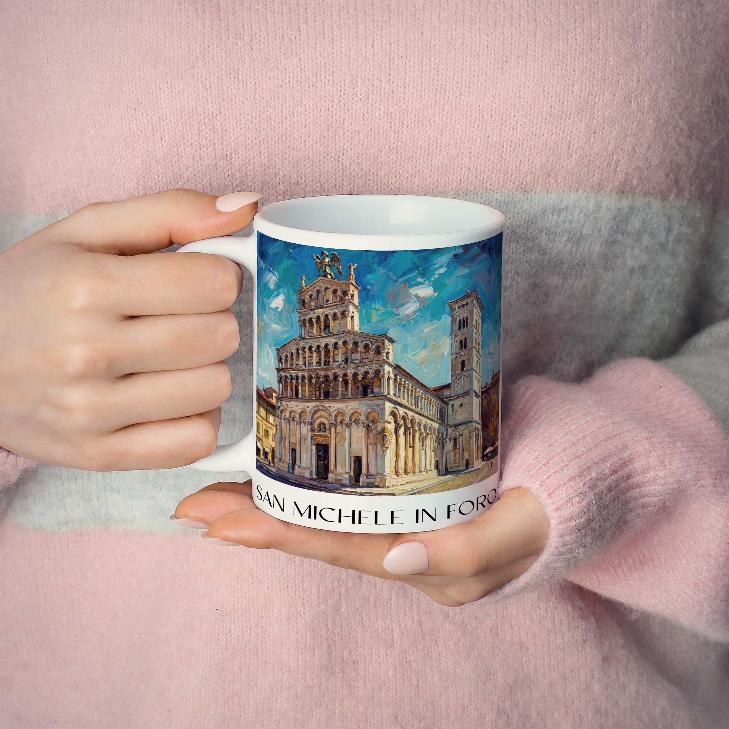 san-michele-in-foro-lucca-italien-kaffeebecher-oil-painting-oelgemaelde