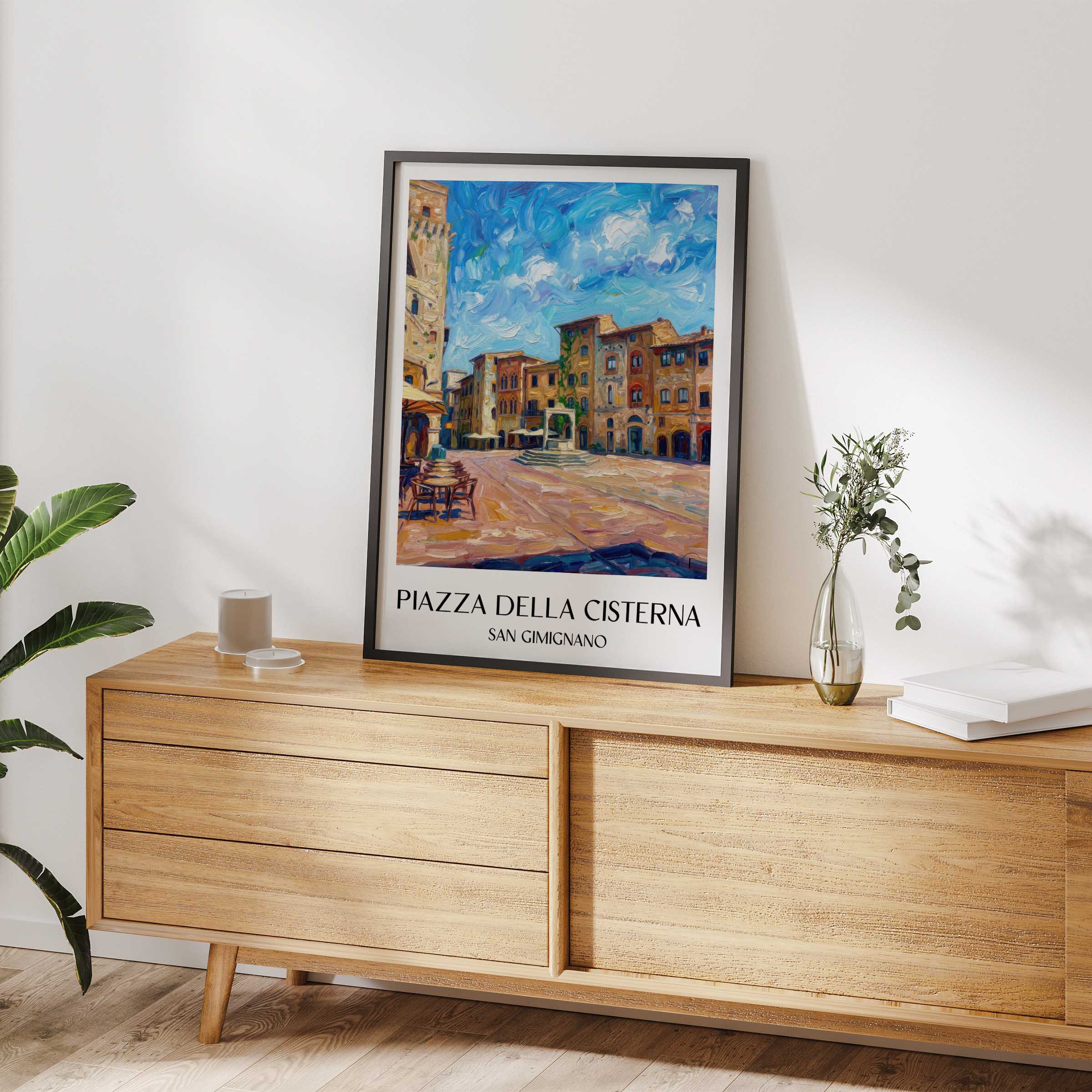 piazza-della-cisterna-san-gimignano-italien-poster-oil-painting-oelgemaelde