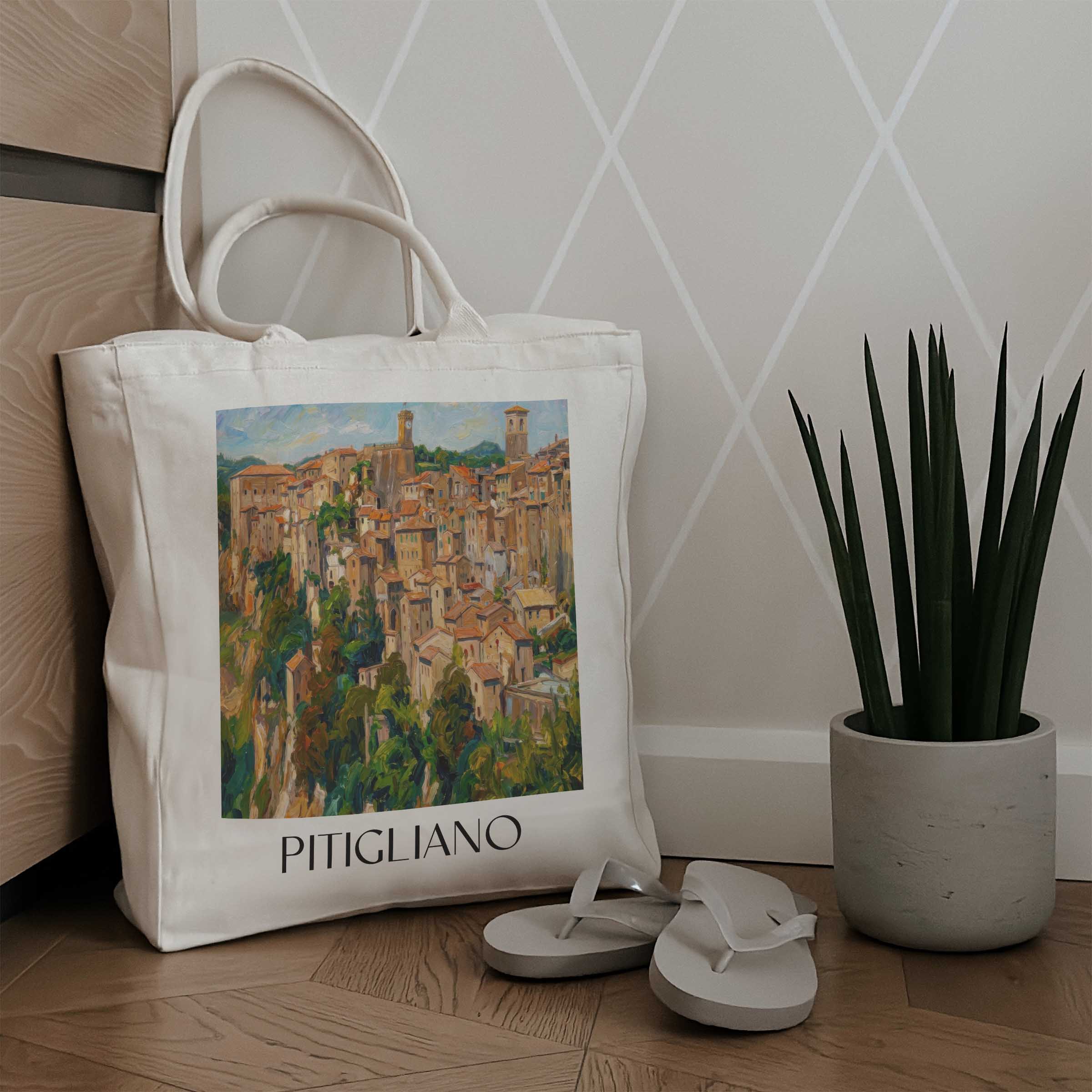 pitigliano-toskana-italien-einkaufstasche-oil-painting-oelgemaelde