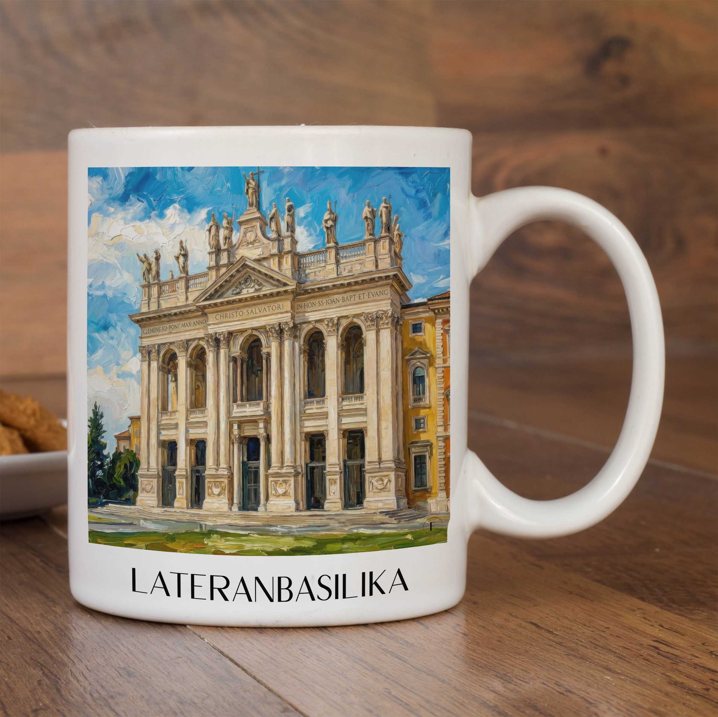 lateranbasilika--rom-italien-kaffeebecher-oil-painting-oelgemaelde