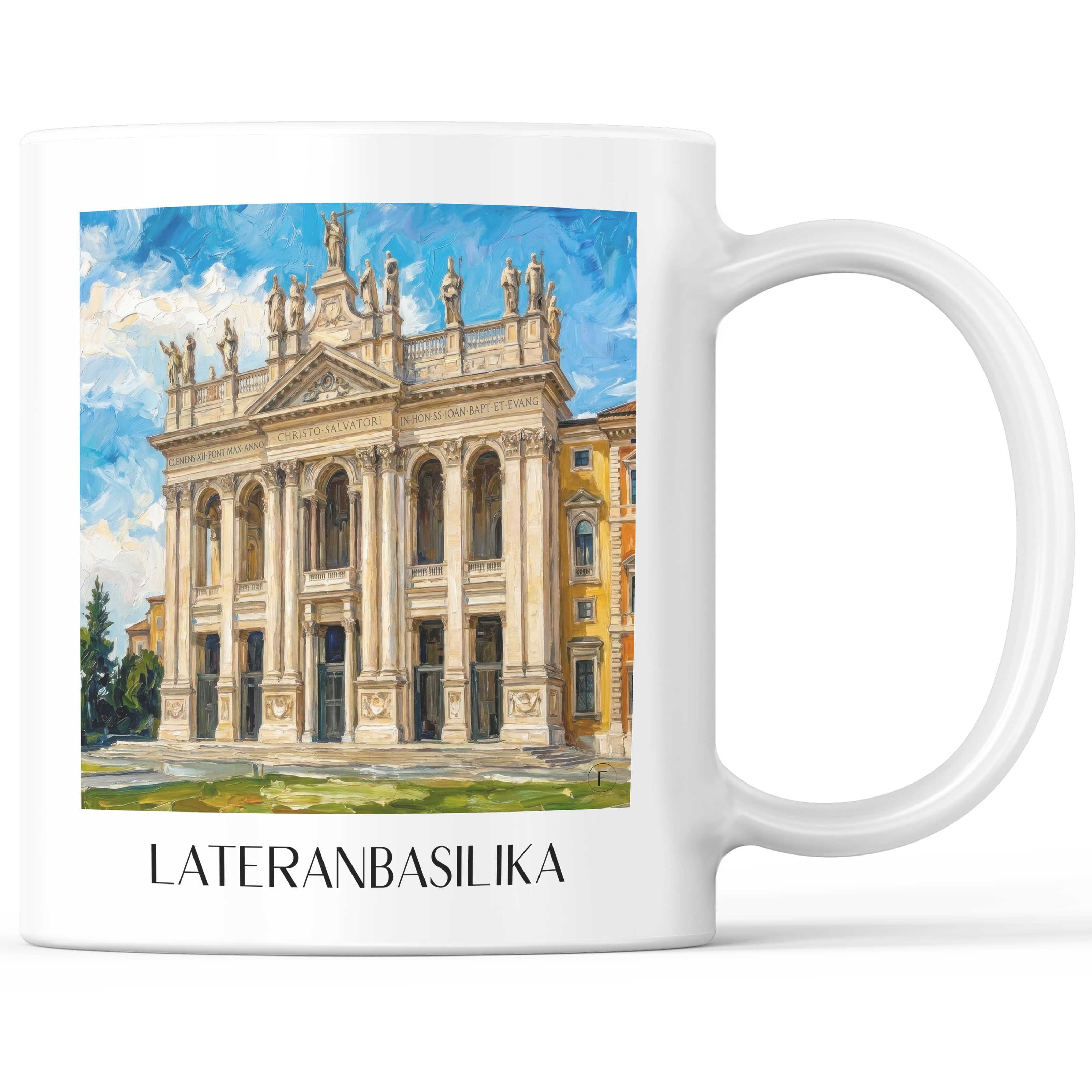 lateranbasilika--rom-italien-kaffeebecher-oil-painting-oelgemaelde