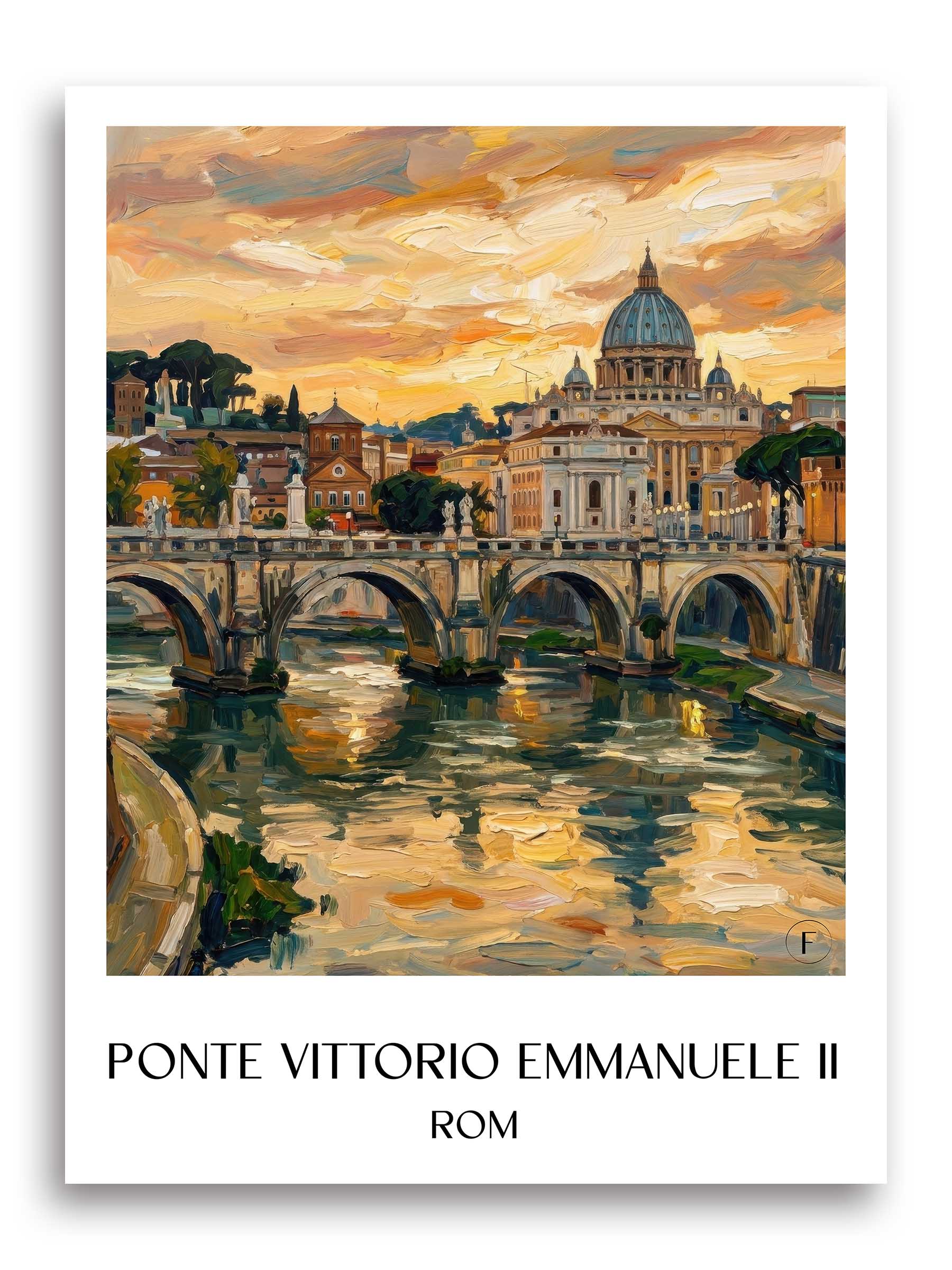 ponte-vittorio-emanuele-ii-rom-italien-poster-oil-painting-oelgemaelde