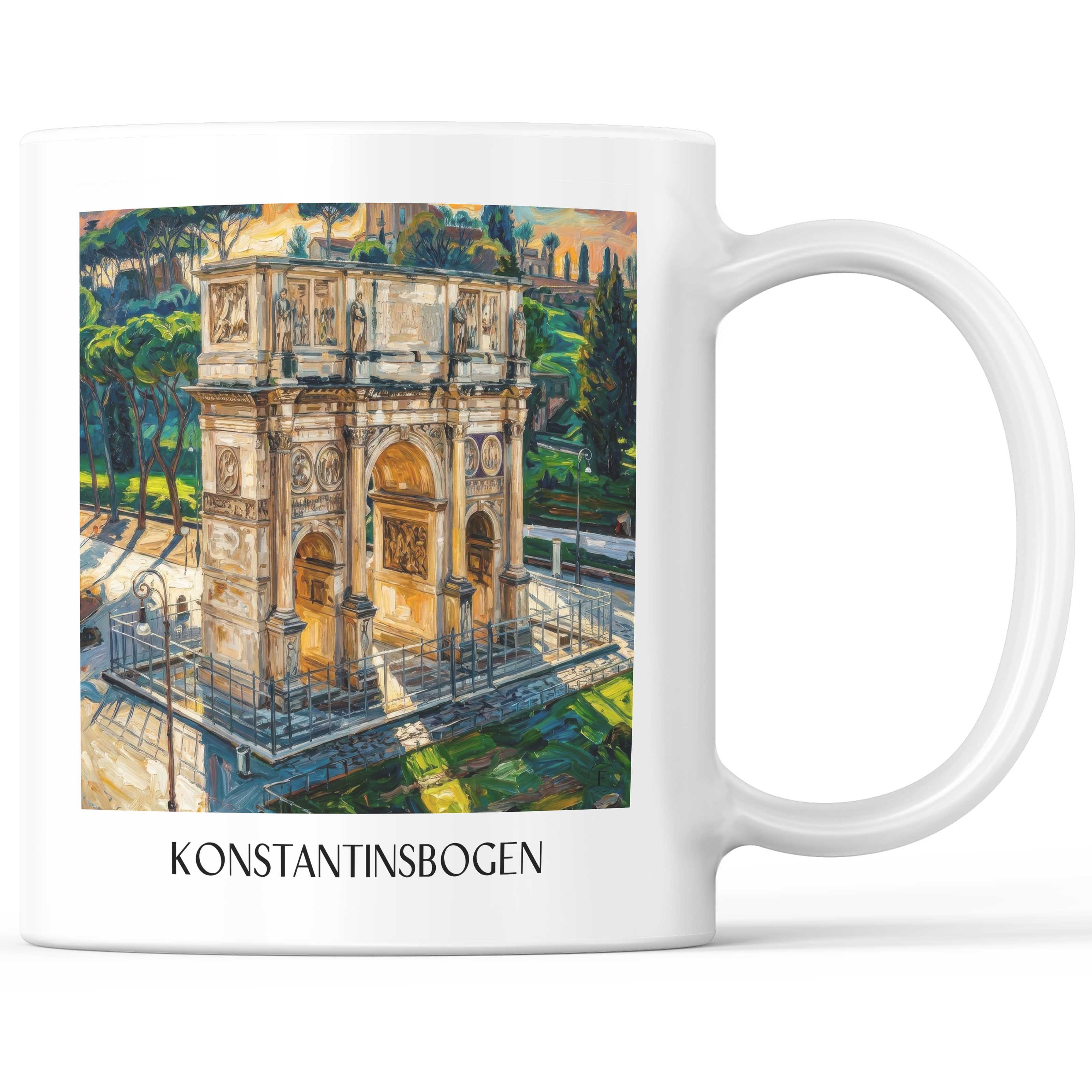 konstantinsbogen-rom-italien-kaffeebecher-oil-painting-oelgemaelde