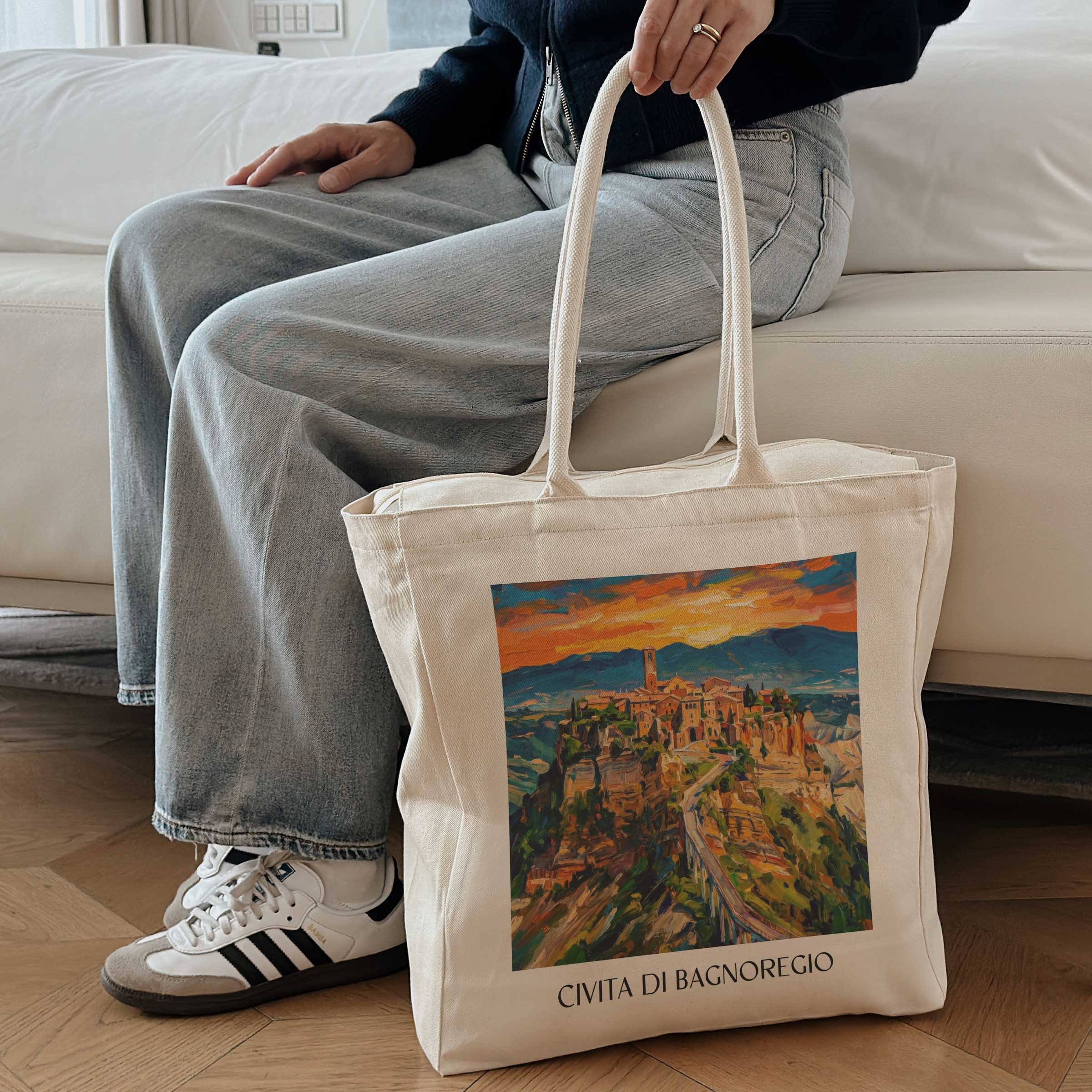 civita-di-bagnoregio-latium-italien-einkaufstasche-oil-painting-oelgemaelde