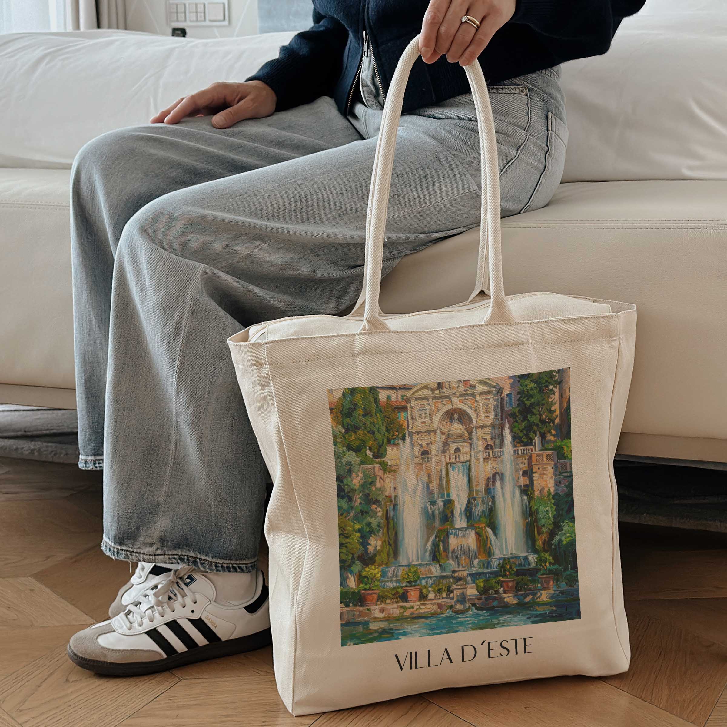 villa-d´este-tivoli-italien-einkaufstasche-oil-painting-oelgemaelde