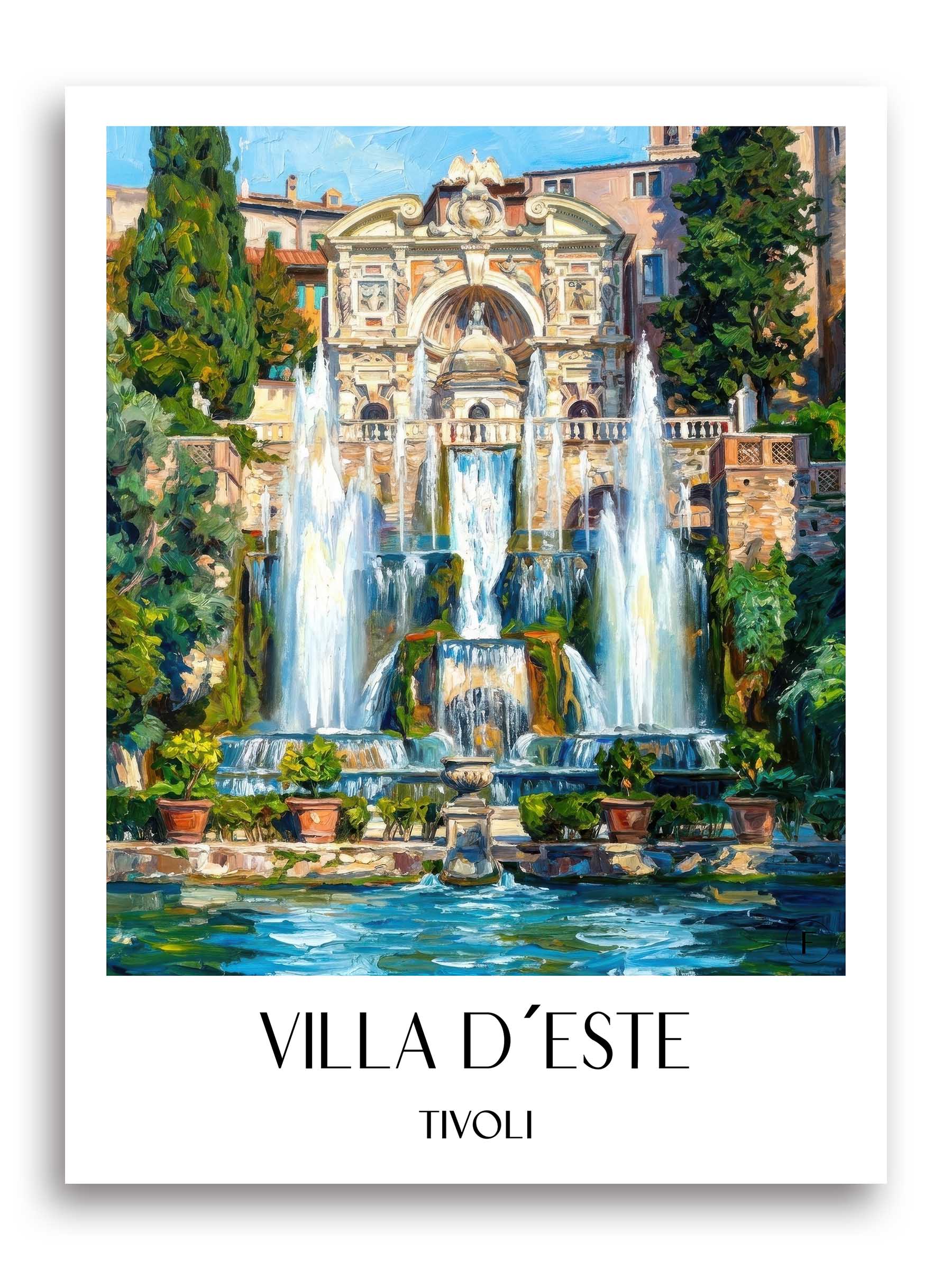 villa-d´este-tivoli-italien-poster-oil-painting-oelgemaelde