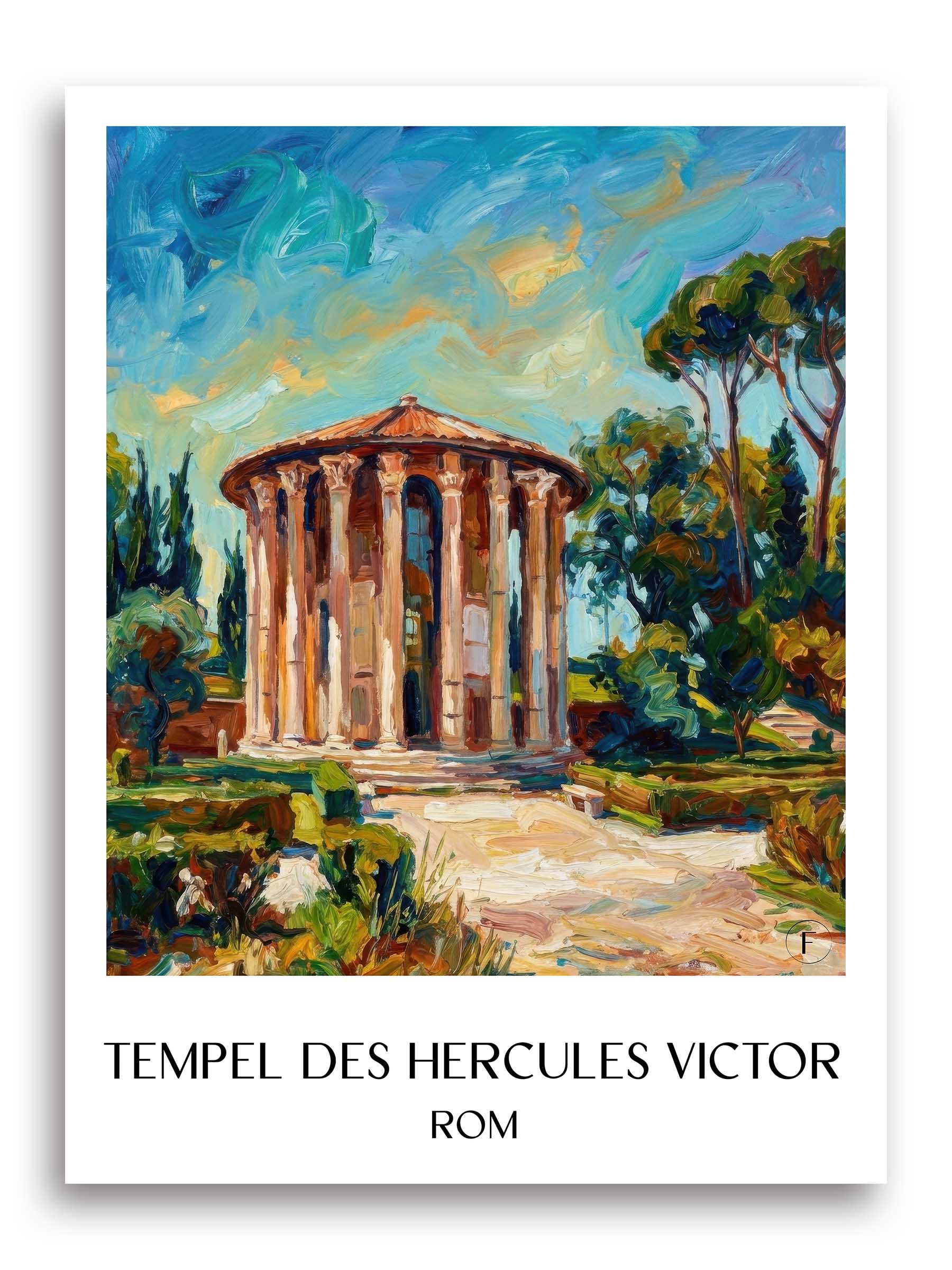 tempel-des-hercules-victor-rom-italien-poster-oil-painting-oelgemaelde