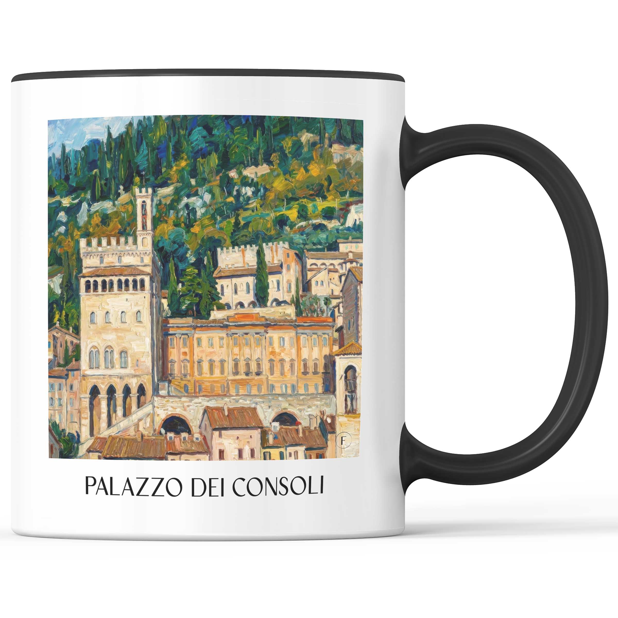 palazzo-dei-consoli-gubbio-italien-kaffeebecher-oil-painting-oelgemaelde