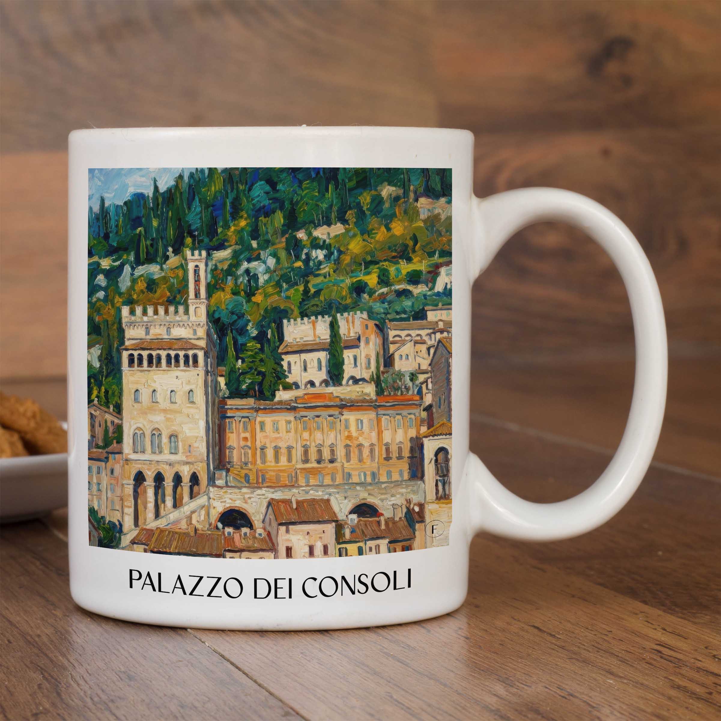 palazzo-dei-consoli-gubbio-italien-kaffeebecher-oil-painting-oelgemaelde