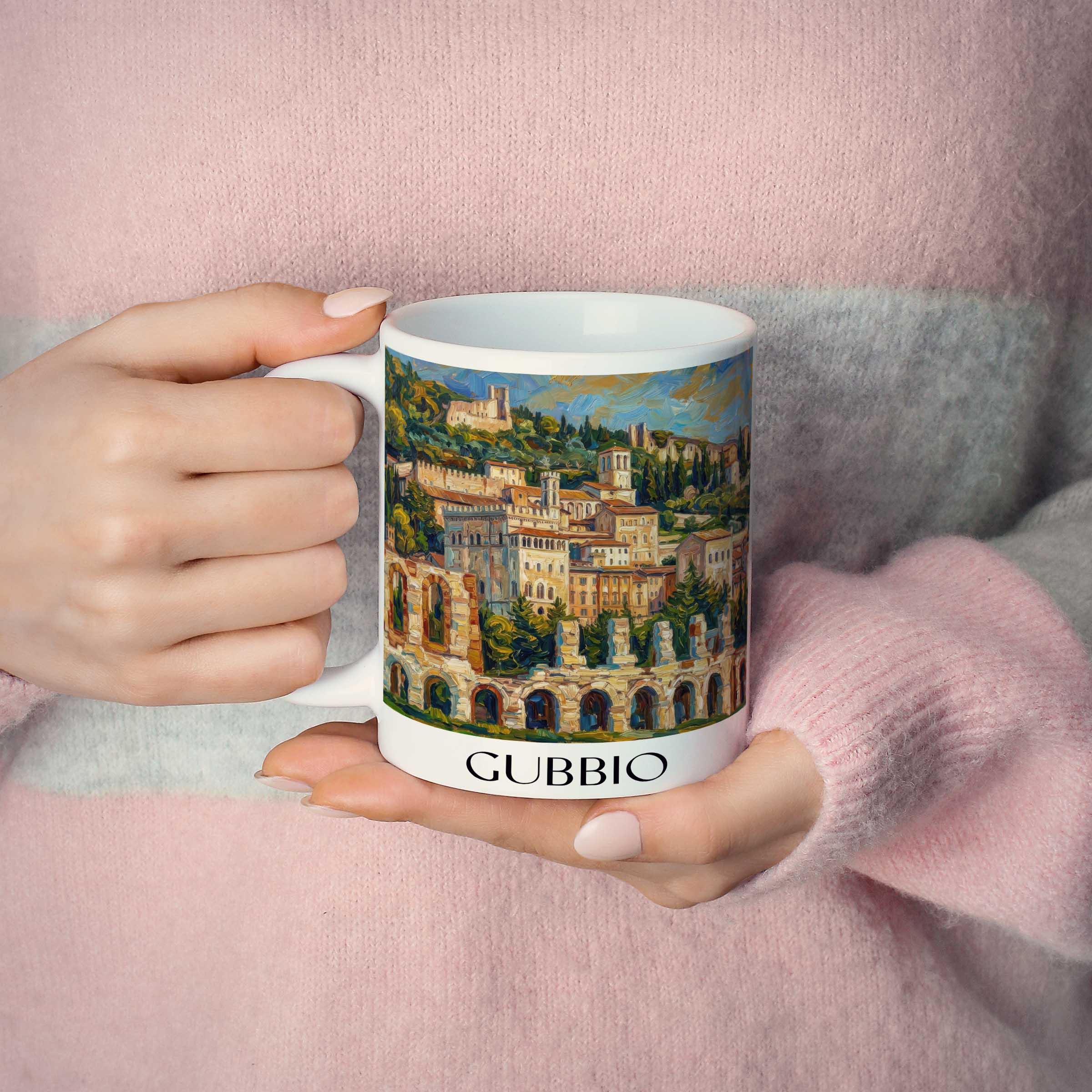 gubbio-umbrien-italien-kaffeebecher-oil-painting-oelgemaelde