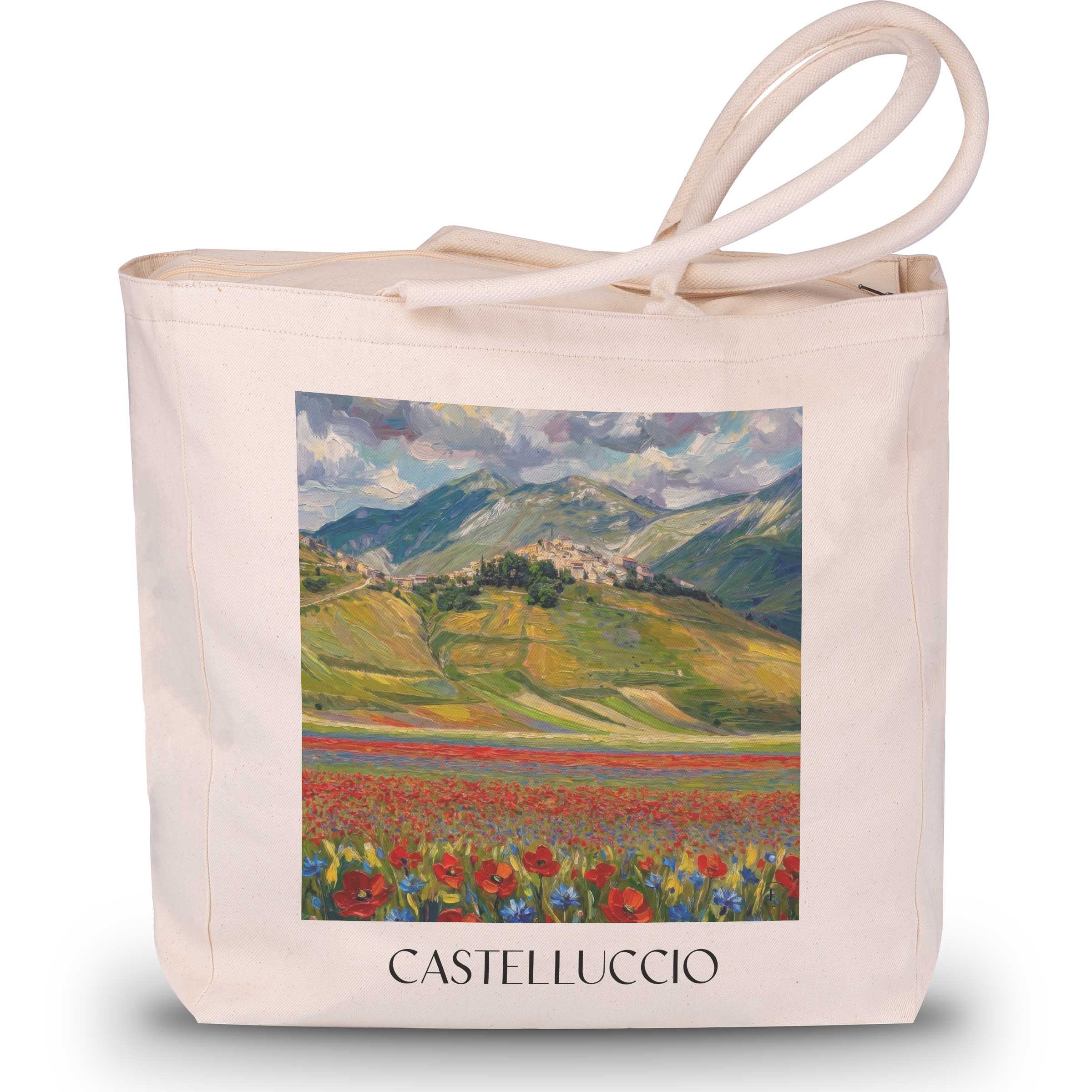 castelluccio-umbrien-italien-einkaufstasche-oil-painting-oelgemaelde