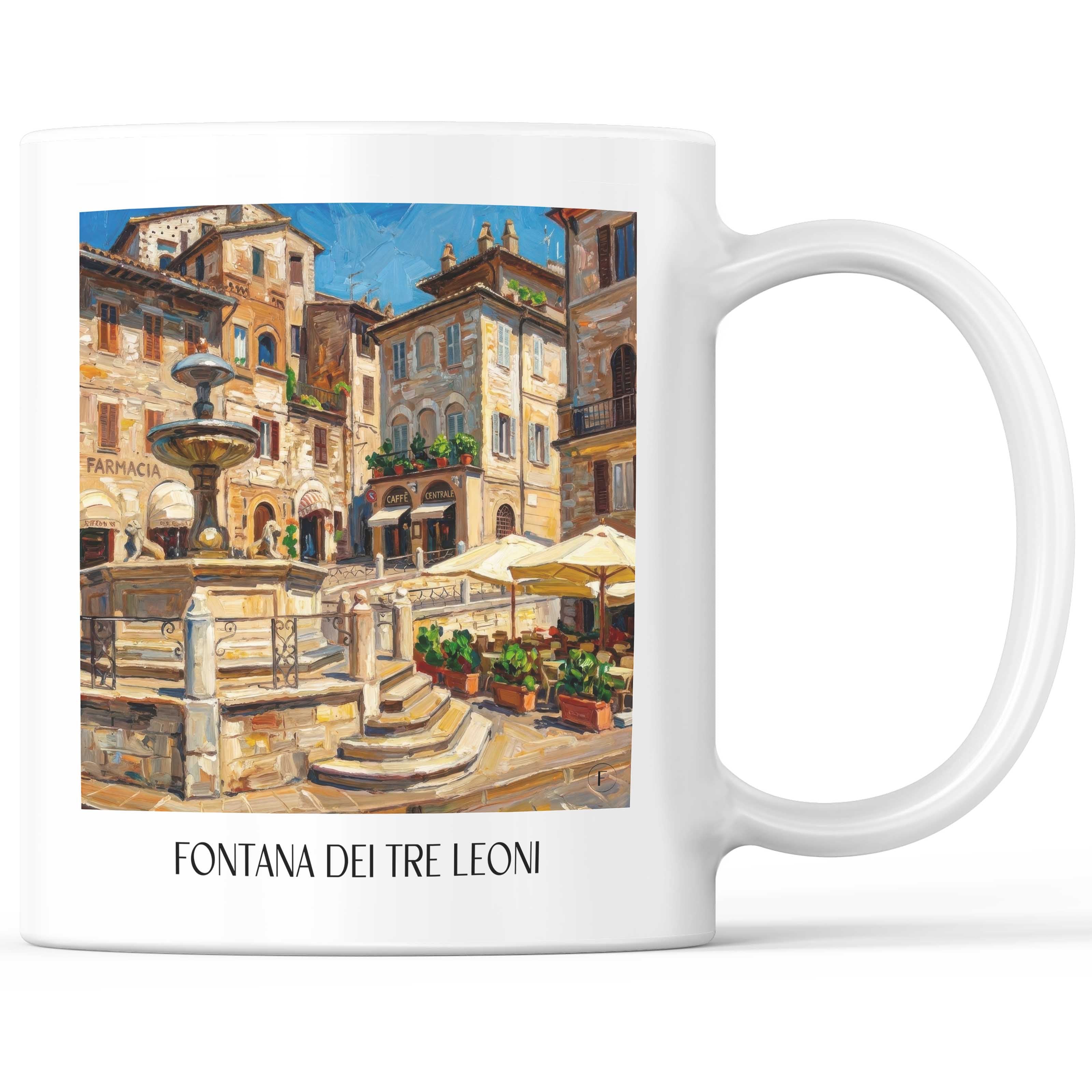 fontana-dei-tre-leoni-assisi-italien-kaffeebecher-oil-painting-oelgemaelde