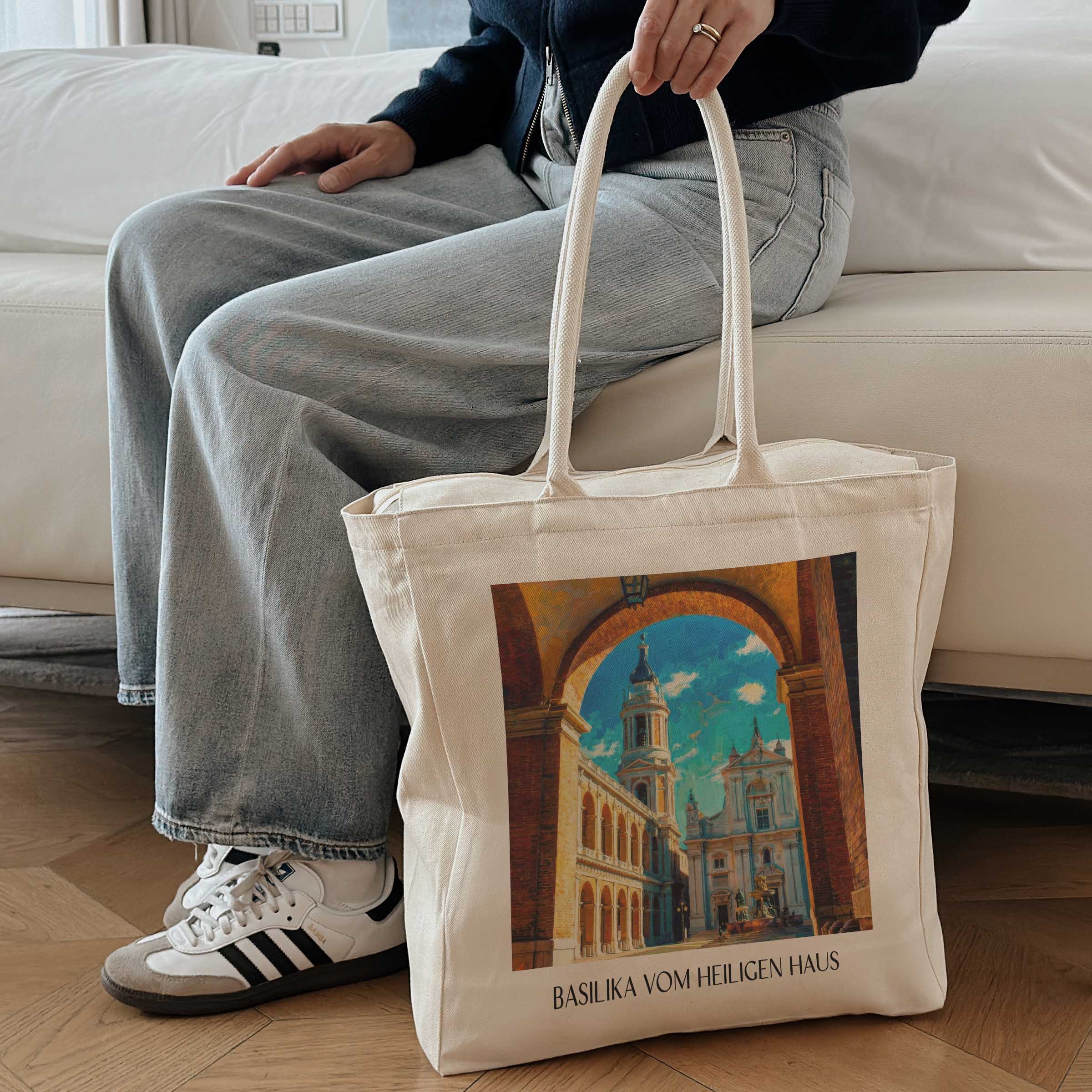 basilika-vom-heiligen-haus-loreto-italien-einkaufstasche-oil-painting-oelgemaelde