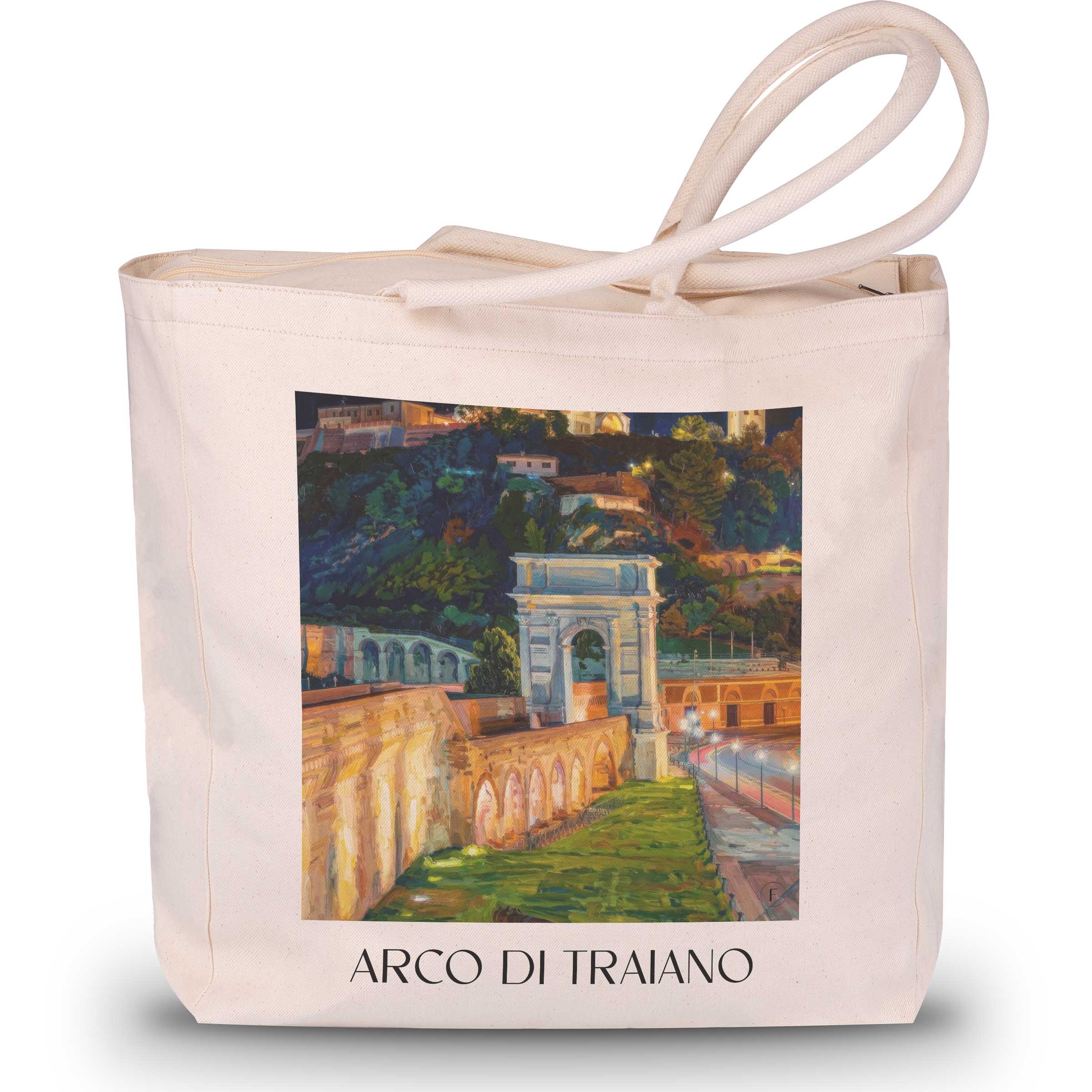 arco-di-traiano-ancona-italien-einkaufstasche-oil-painting-oelgemaelde