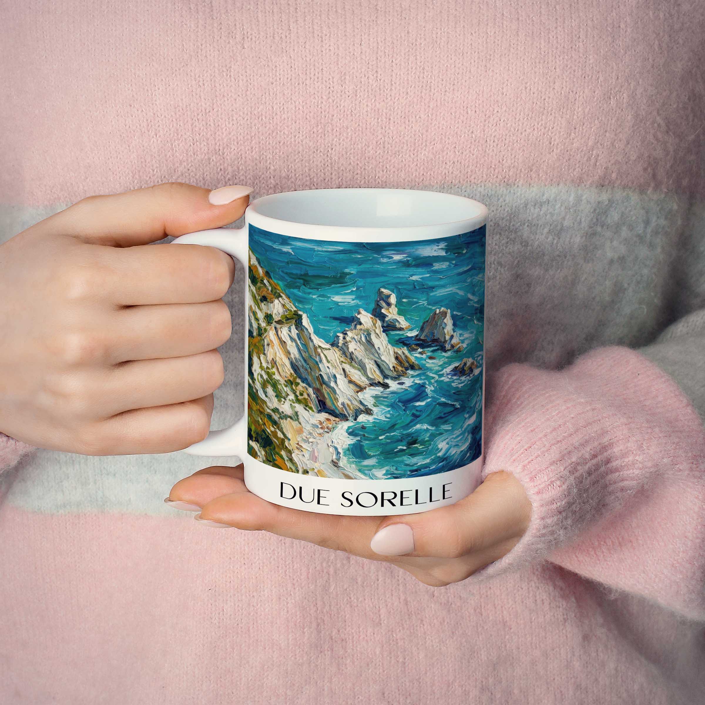 due-sorelle-sirolo-italien-kaffeebecher-oil-painting-oelgemaelde
