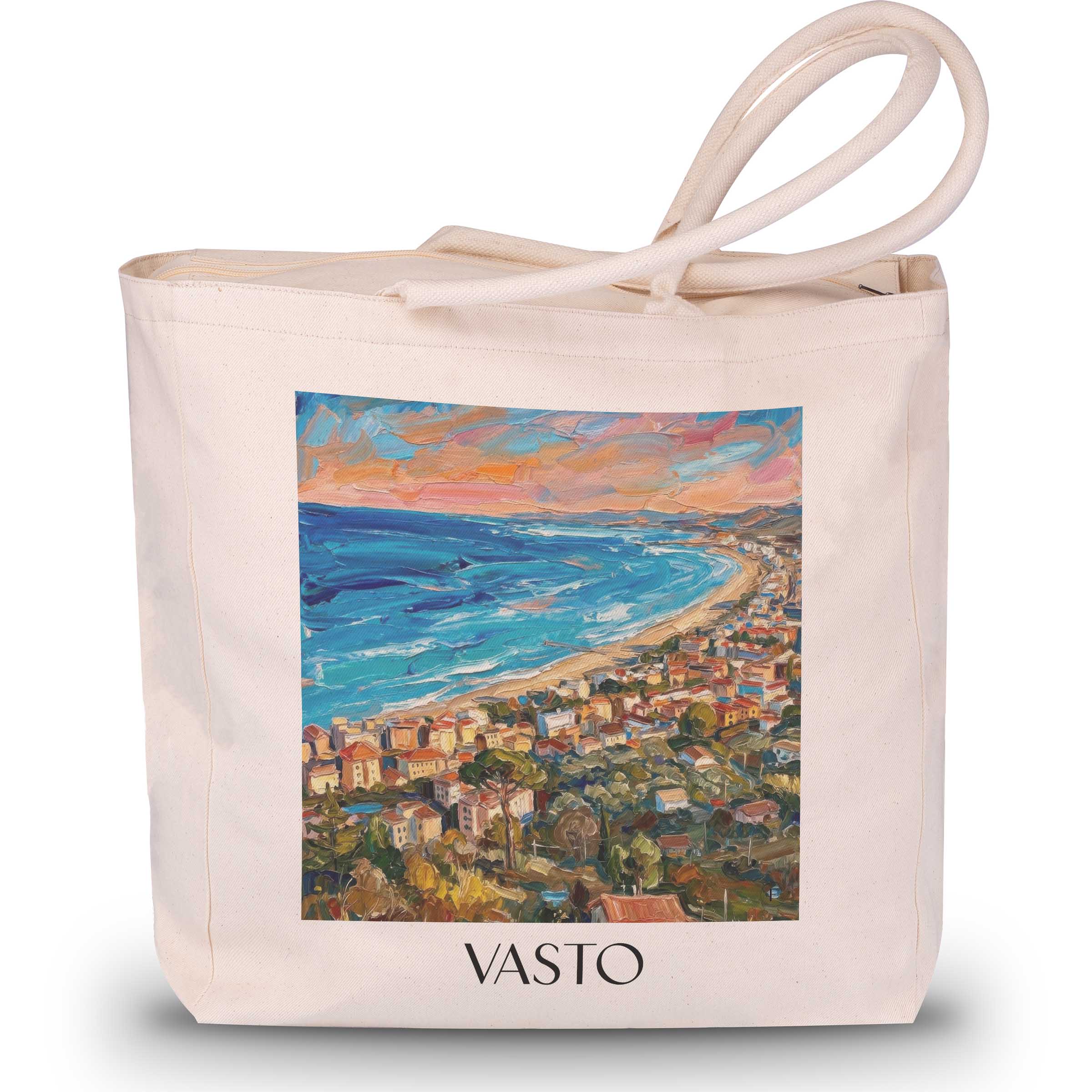 vasto-abruzzen-italien-einkaufstasche-oil-painting-oelgemaelde