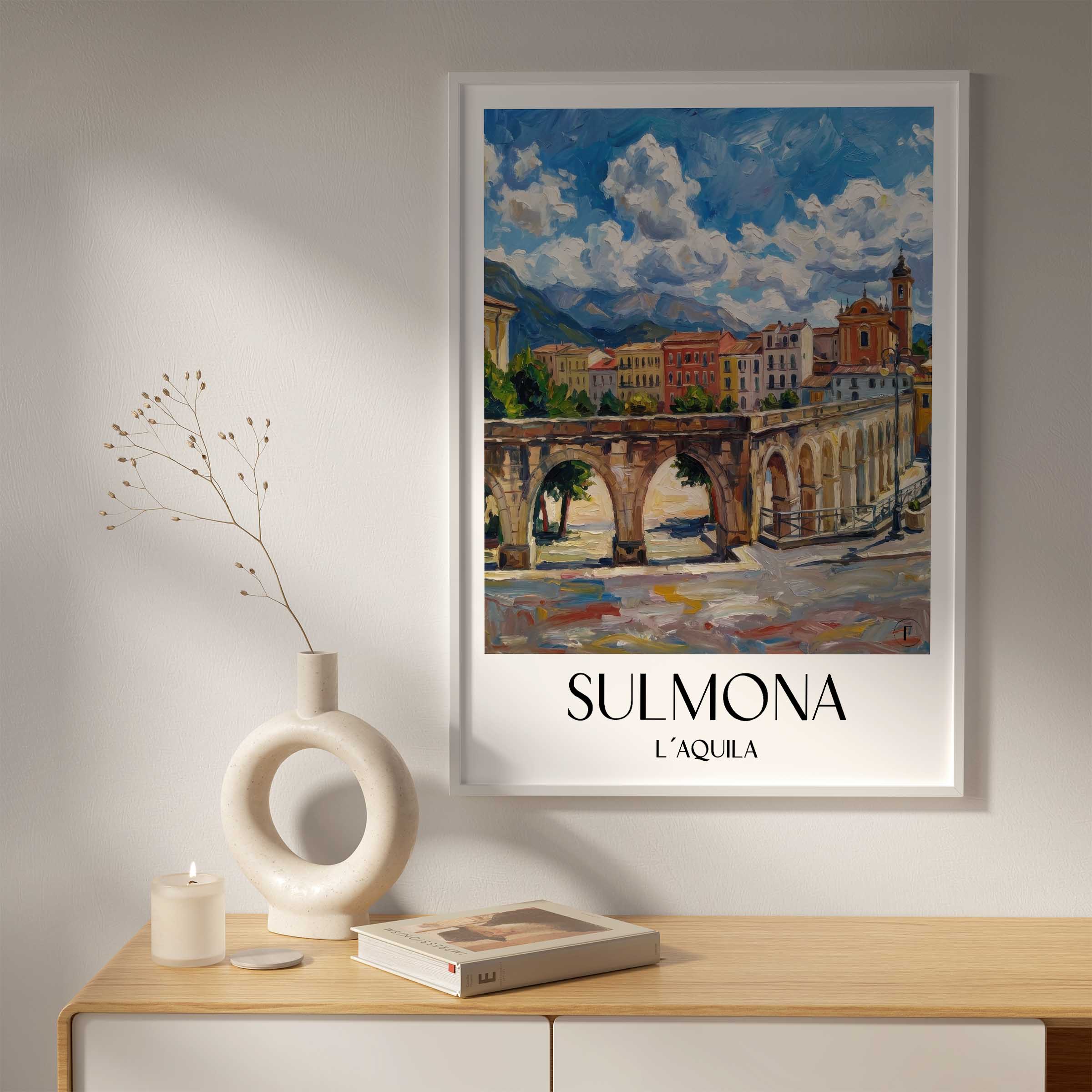 sulmona-l´aquila-italien-poster-oil-painting-oelgemaelde