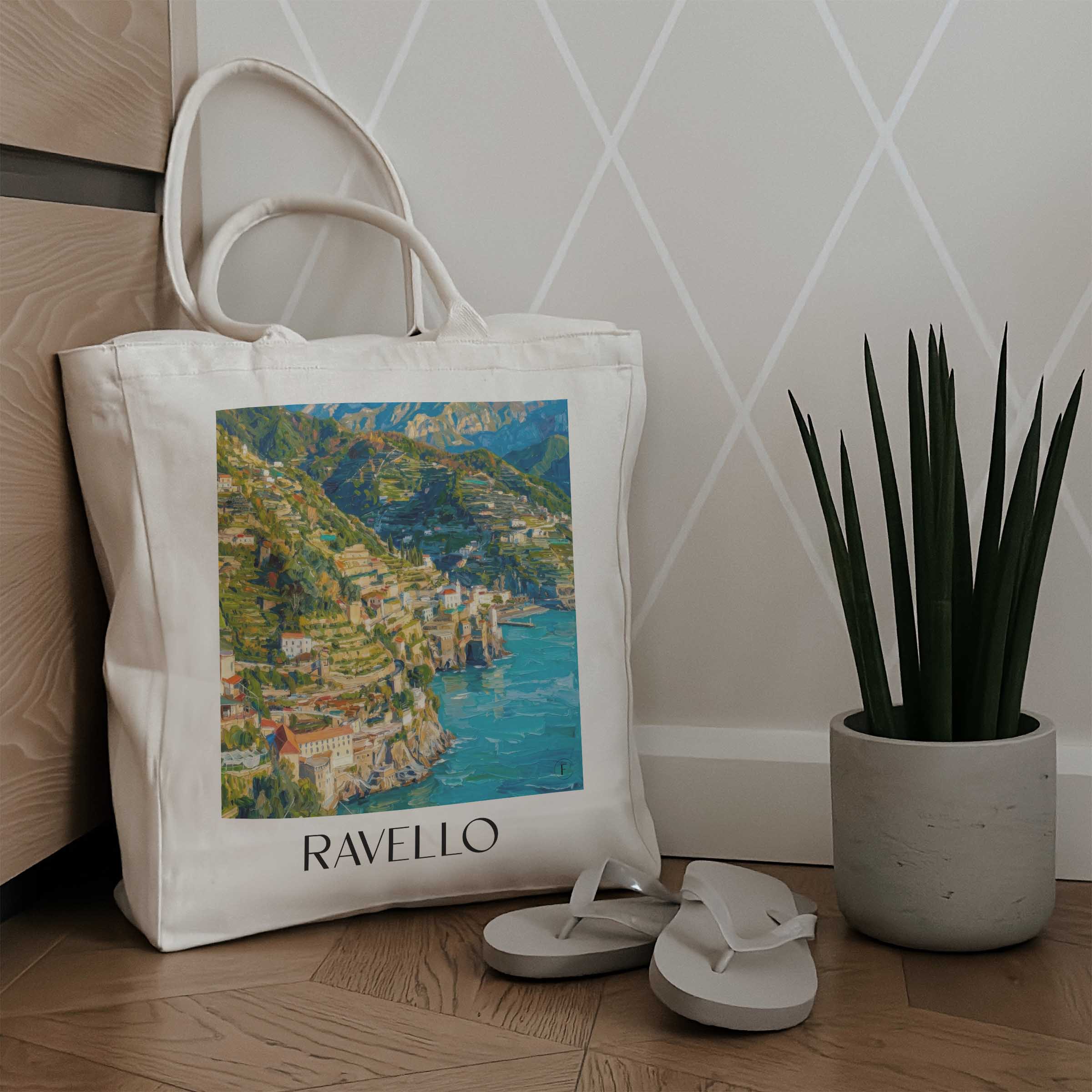 ravello-kampanien-italien-einkaufstasche-oil-painting-oelgemaelde