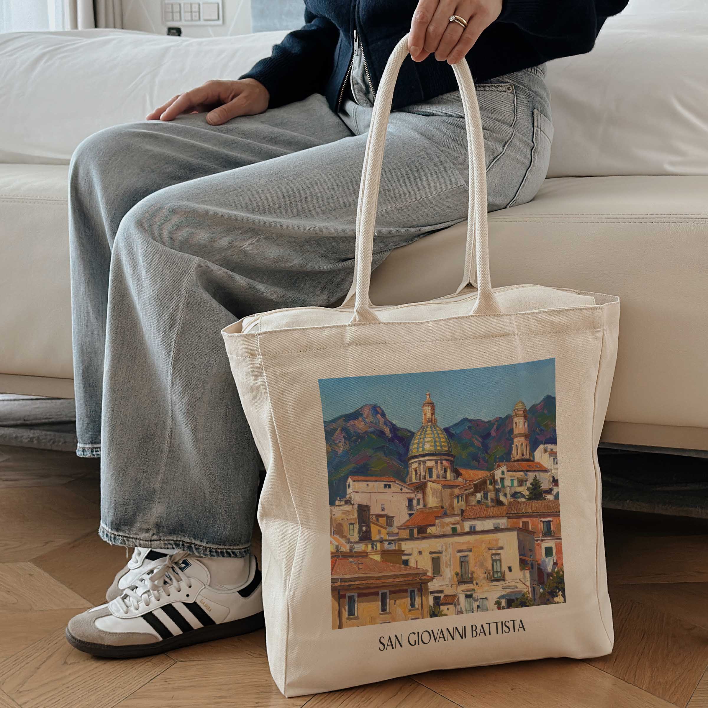 san-giovanni-battista-vietri-sul-mare-italien-einkaufstasche-oil-painting-oelgemaelde