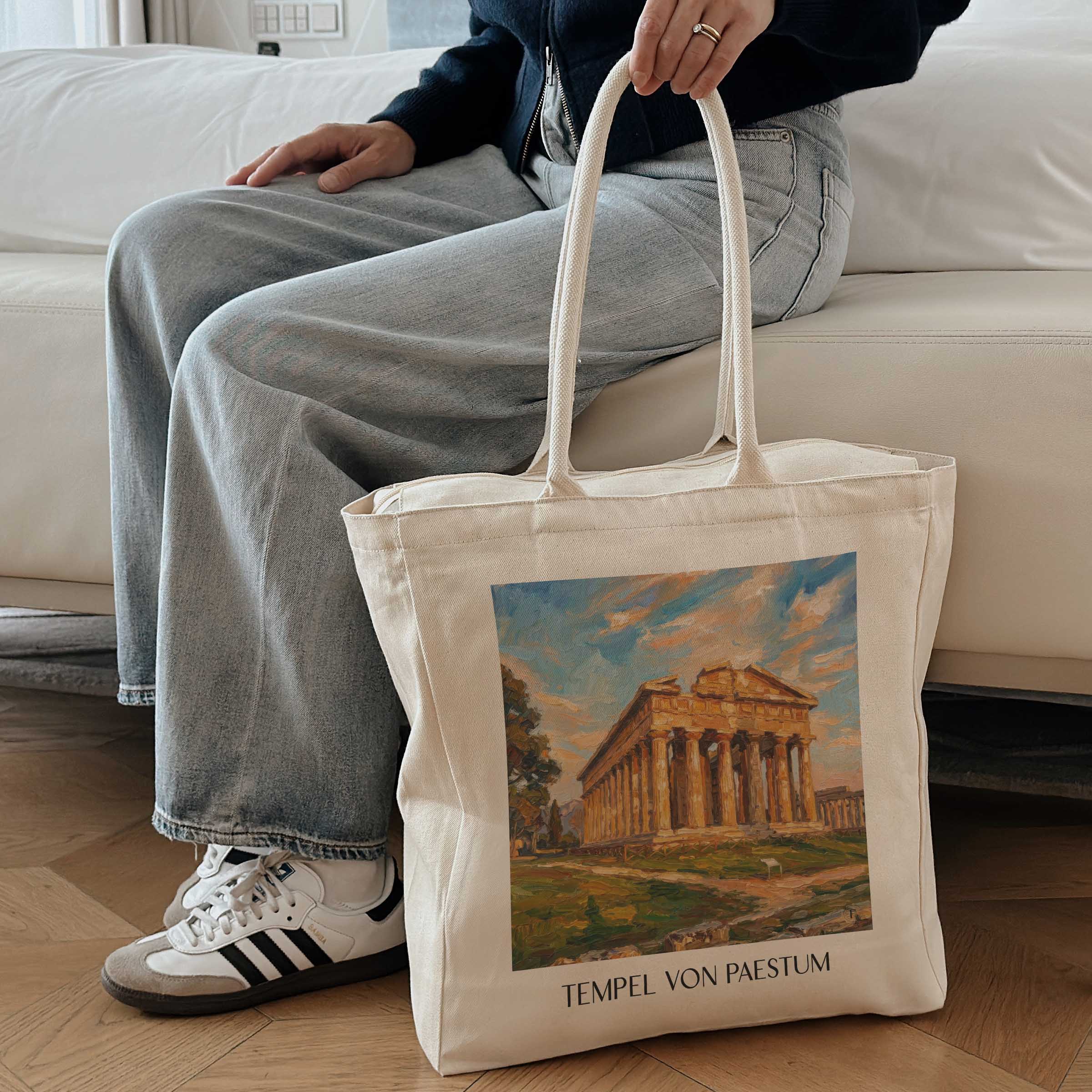 tempel-von-paestum-kampanien-italien-einkaufstasche-oil-painting-oelgemaelde