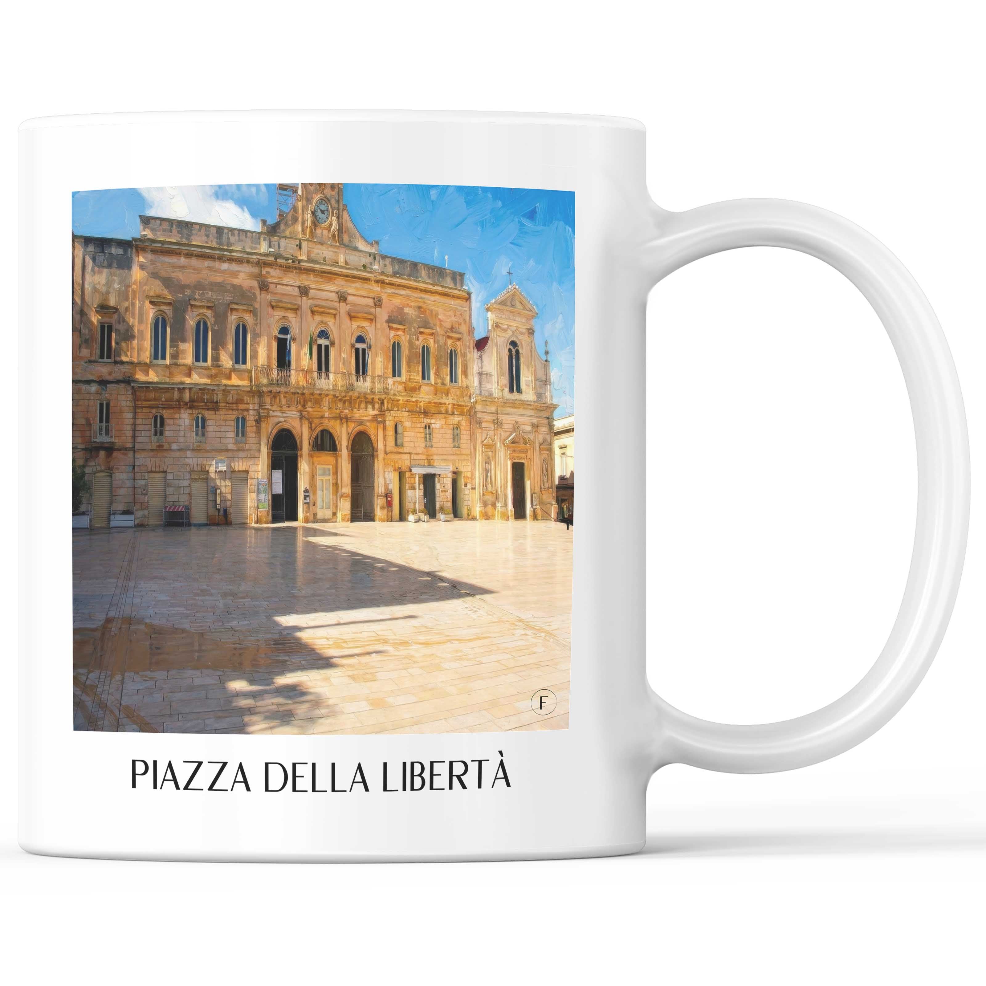 piazza-della-libertà-ostuni-italien-kaffeebecher-oil-painting-oelgemaelde