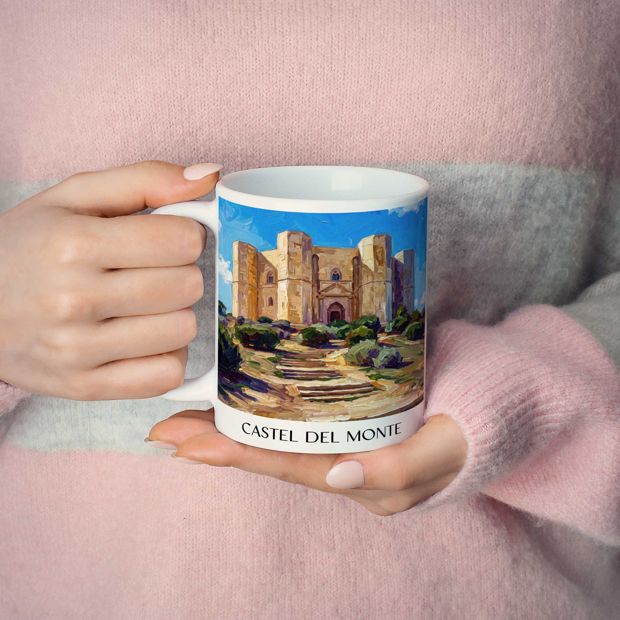 castel-del-monte-apulien-italien-kaffeebecher-oil-painting-oelgemaelde