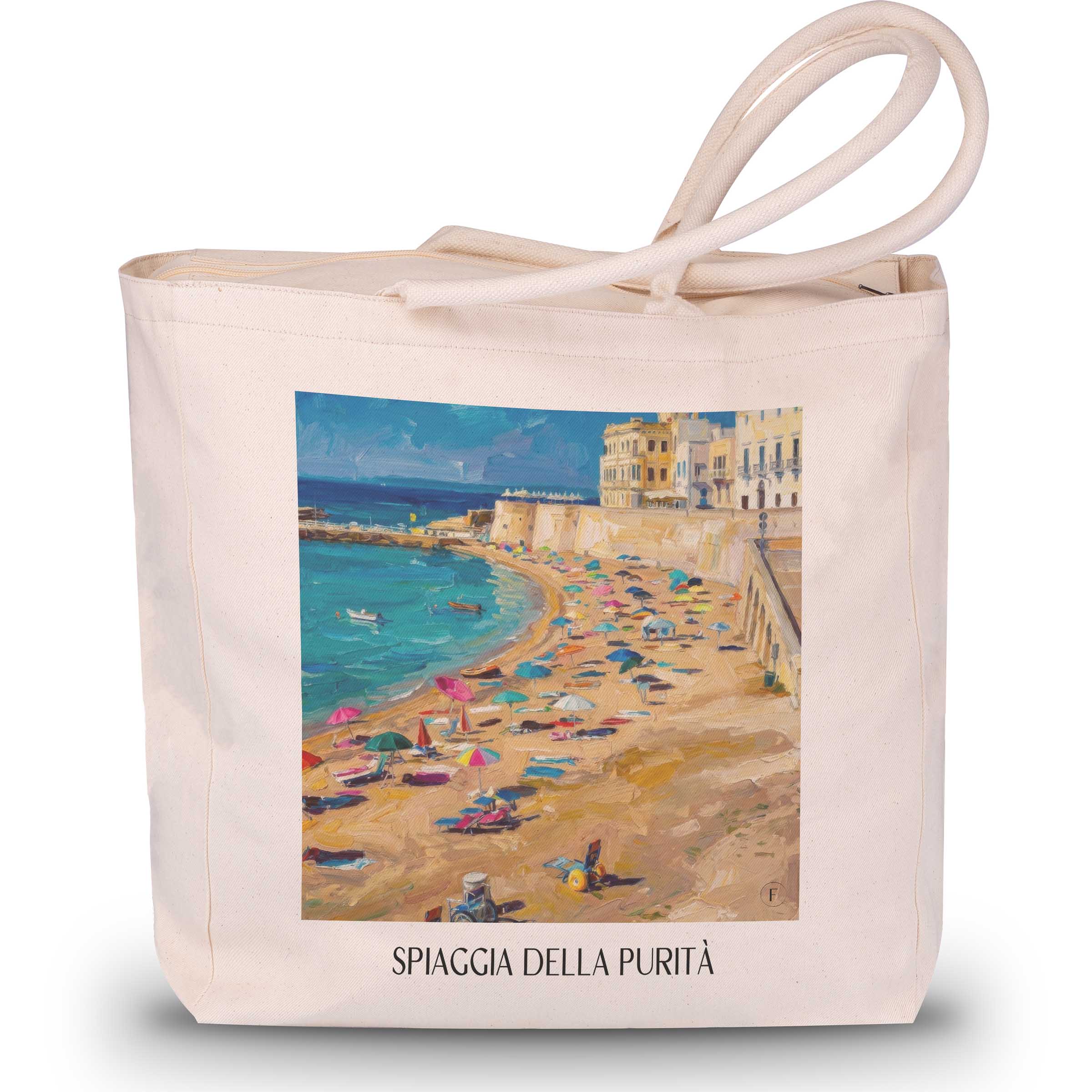 spiaggia-della-purità-gallipoli-italien-einkaufstasche-oil-painting-oelgemaelde