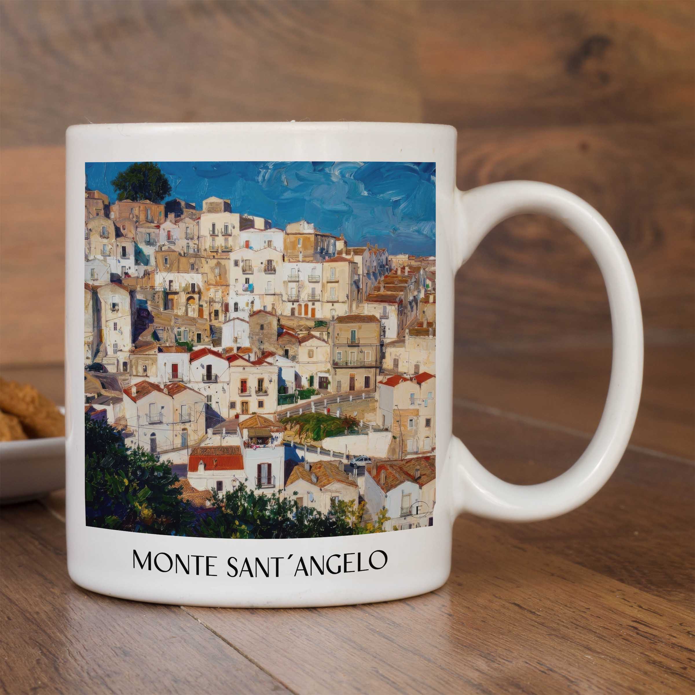 monte-sant´angelo-apulien-italien-kaffeebecher-oil-painting-oelgemaelde