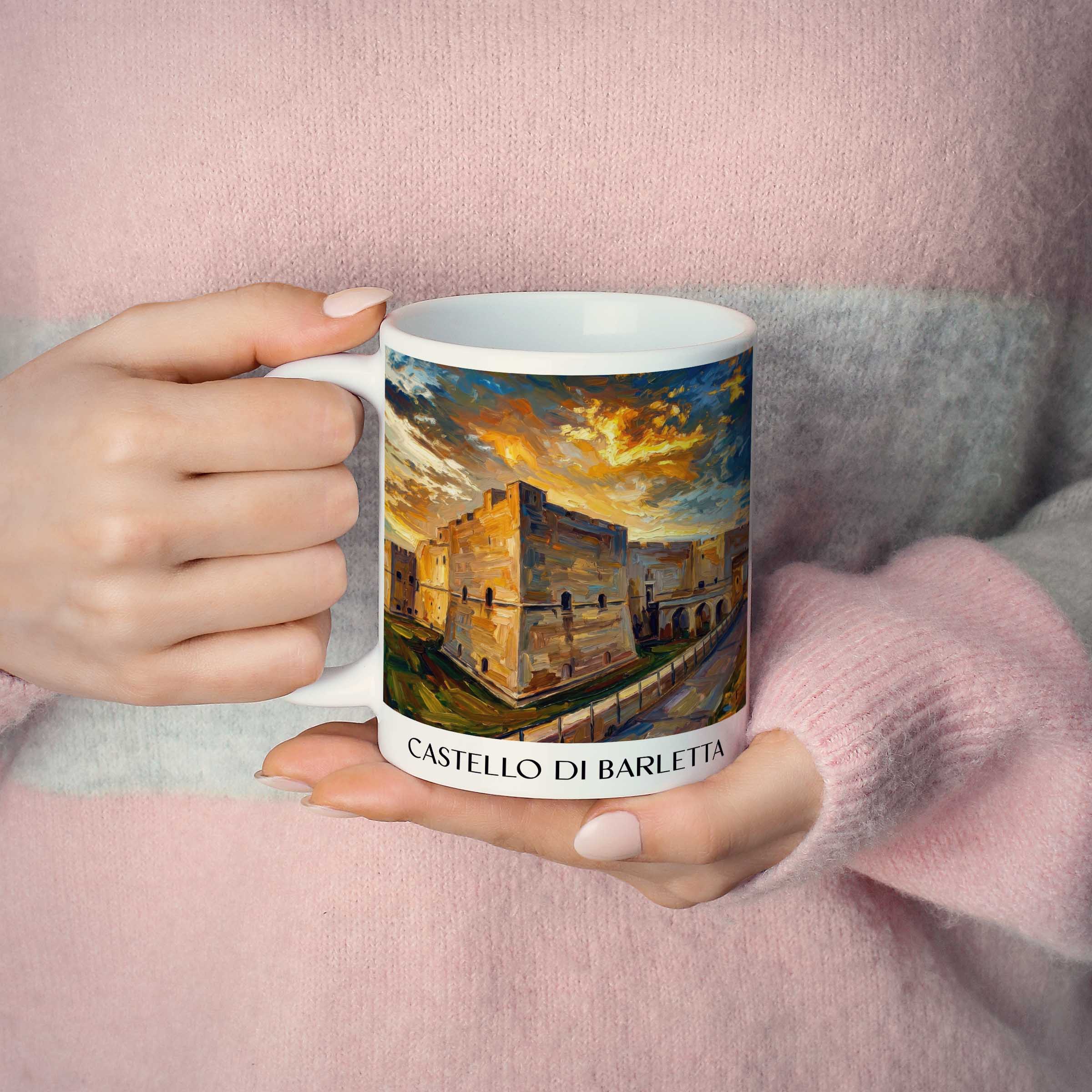 castello-di-barletta-apulien-italien-kaffeebecher-oil-painting-oelgemaelde