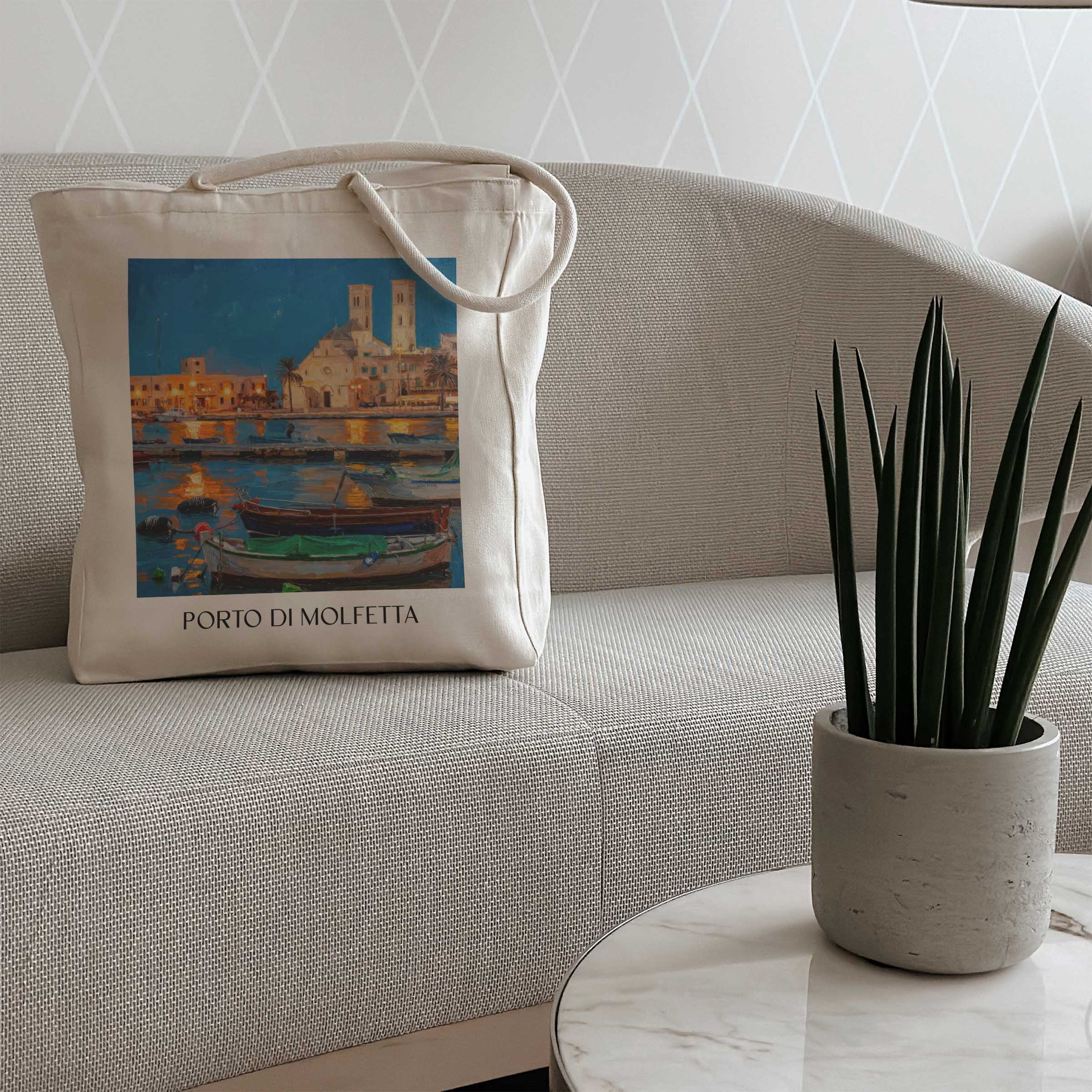 porto-di-molfetta-apulien-italien-einkaufstasche-oil-painting-oelgemaelde
