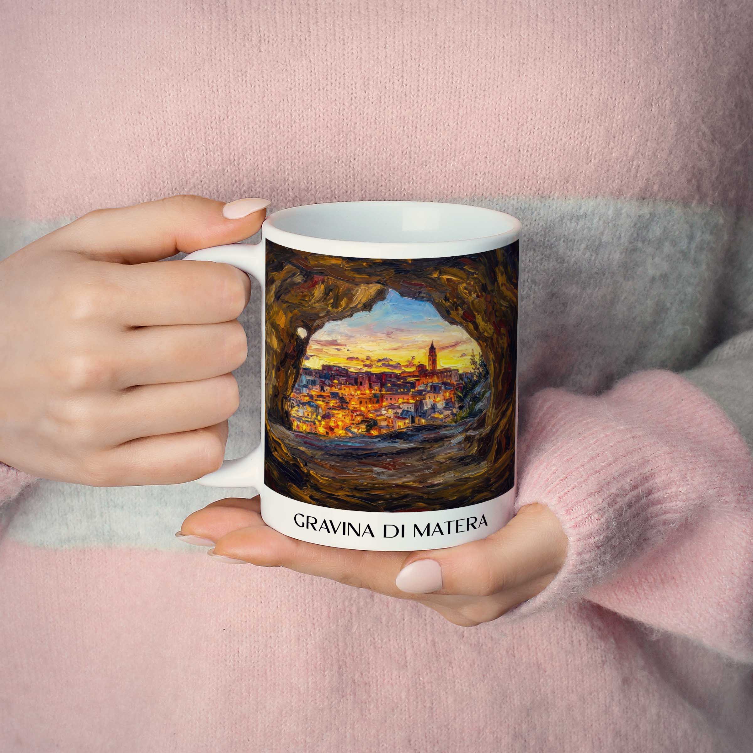 gravina-di-matera-basilikata-italien-kaffeebecher-oil-painting-oelgemaelde
